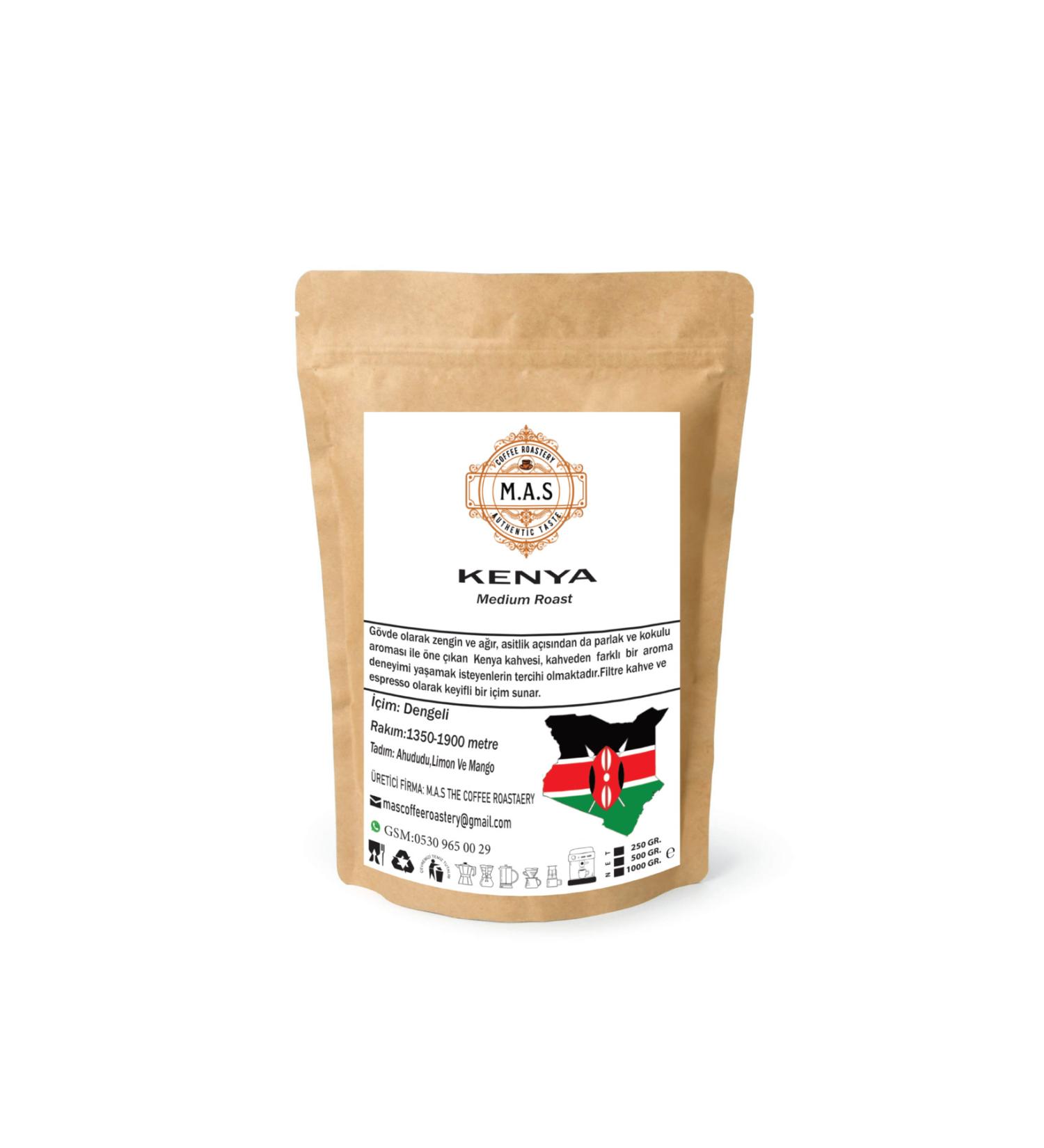 MAS THE COFFEE ROASTERY Kenyan Local (GROUND OR BEANS) Filter Coffee 250Gr