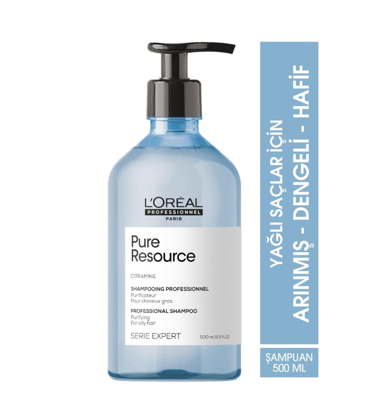 L'oreal Professionnel Loreal Serie Expert Pure Resource Purifying Shampoo for Oily Hair 500 ml - Buy Online on GoSupps.com