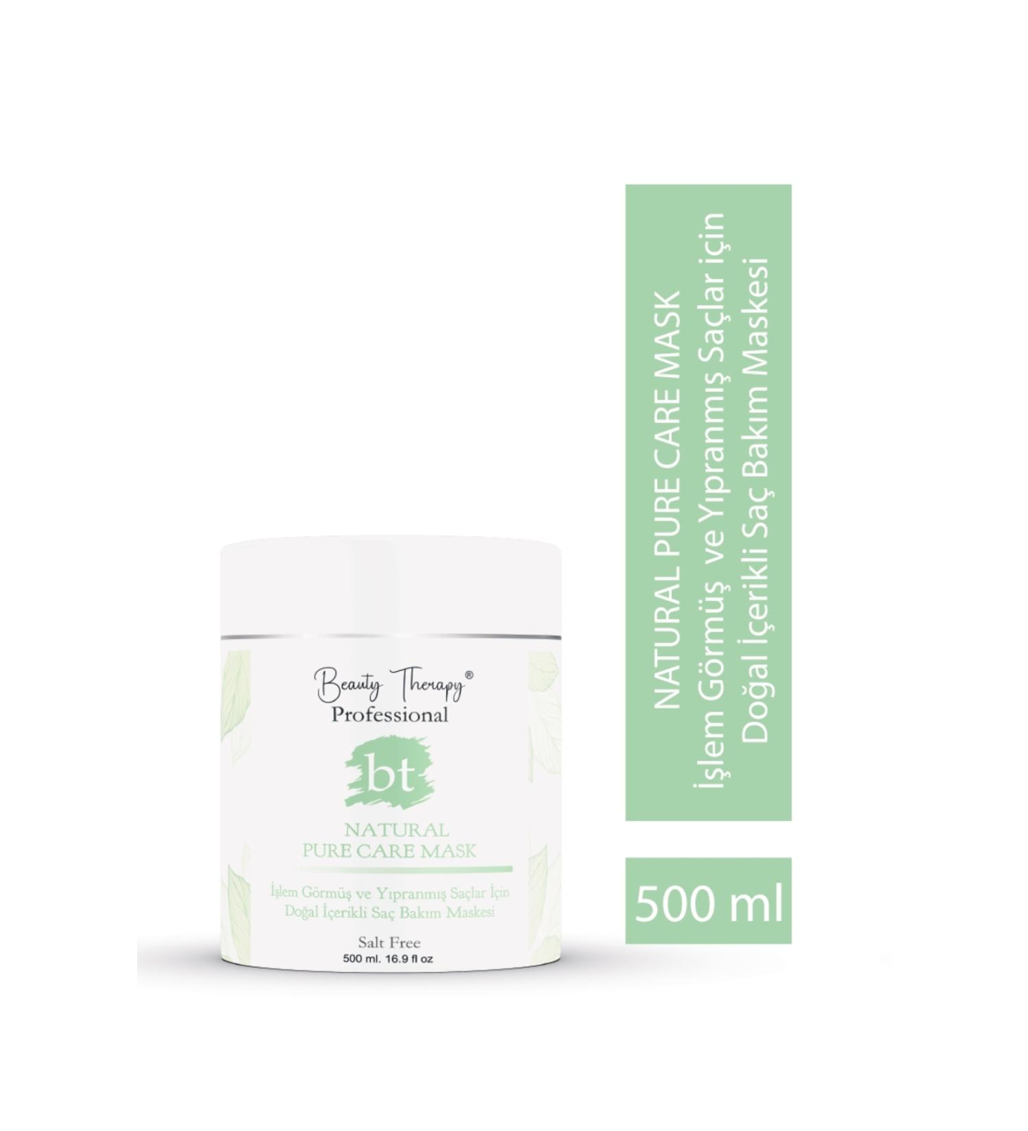 Beauty Therapy bt Professional Natural Pure Care Treatment Mask for Treated and Damaged Hair 500ml