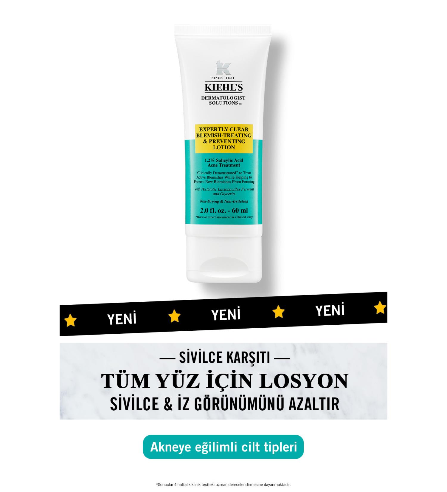 Kiehl's Expertly Clear Blemish-treating & Preventing Lotion - Anti-Acne Lotion 60 ml - Buy Online on GoSupps.com