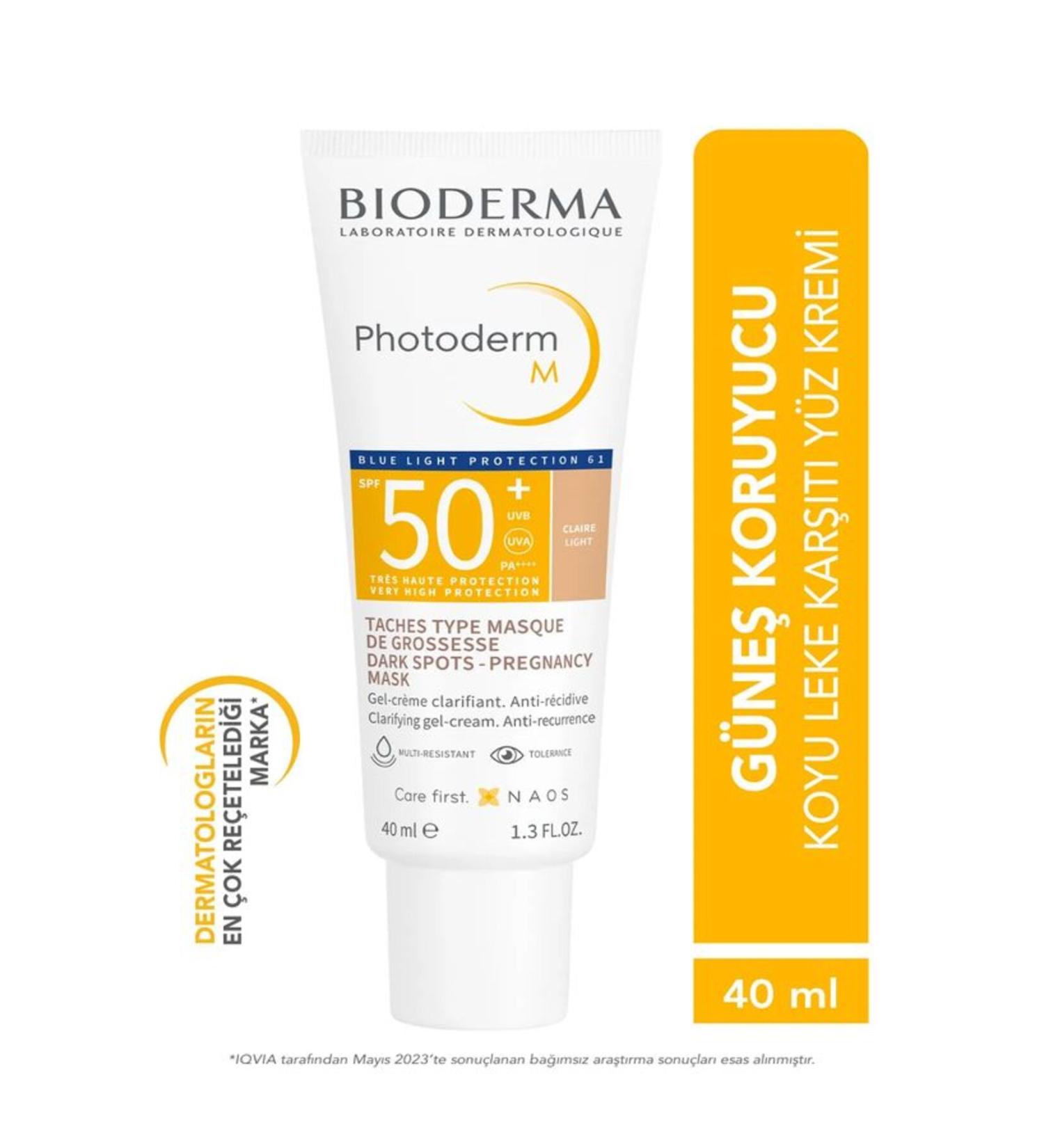 Bioderma Photoderm M SPF50+ Light Anti-dark spot light sunscreen against blue light-40ml