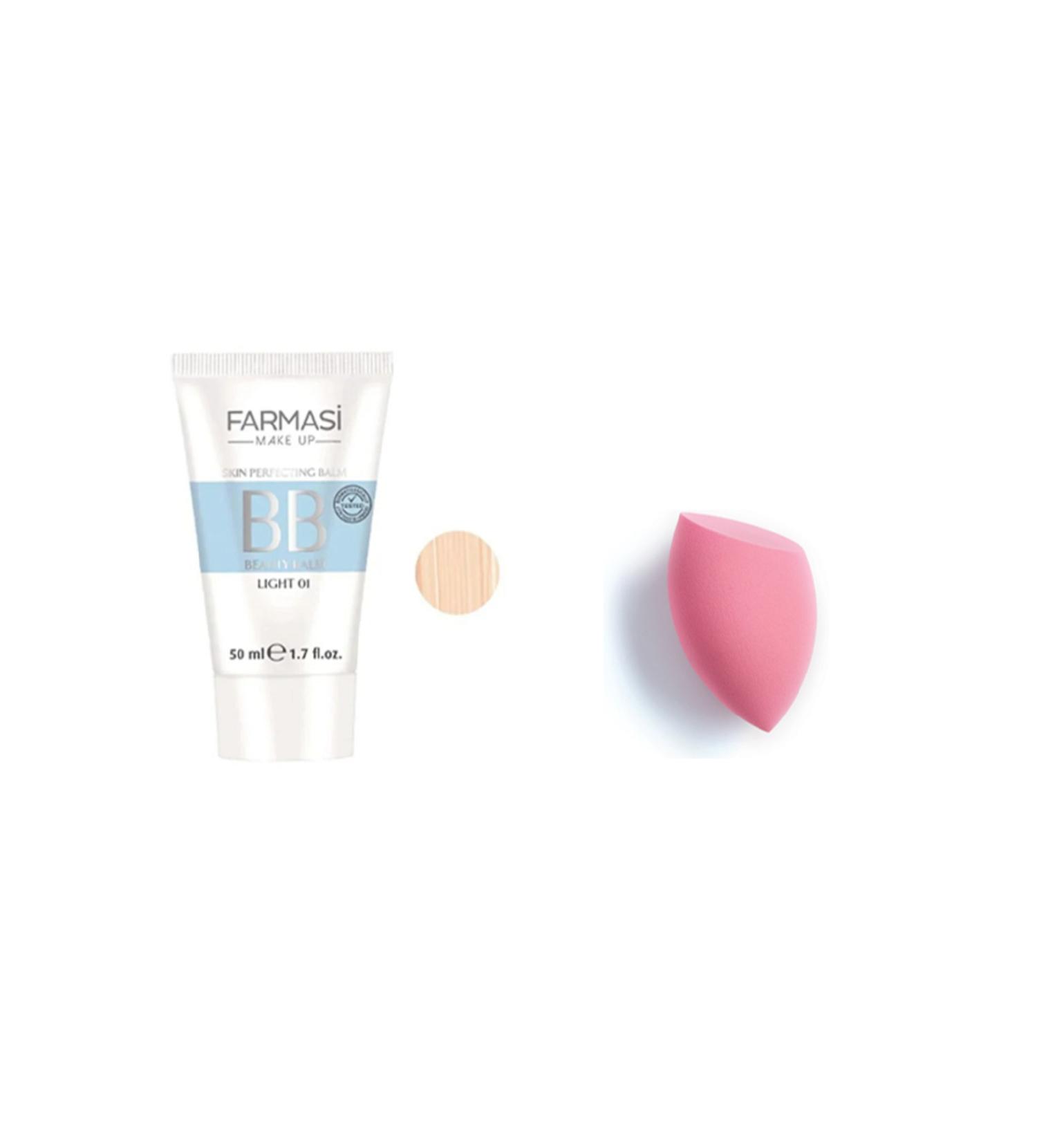 Farmasi 50 ml 01 bb Cream + sponge