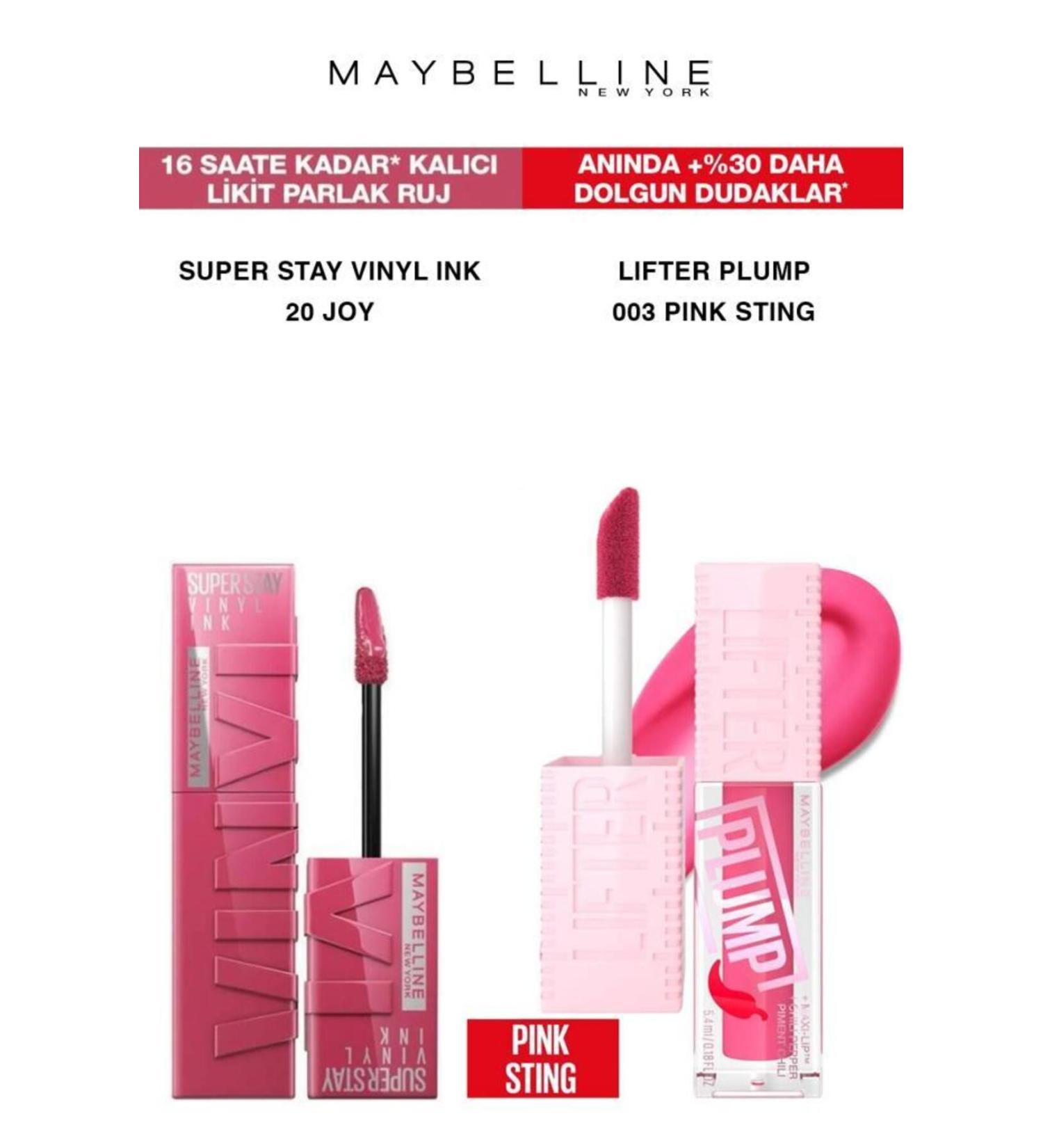 Maybelline New York Maybelline Vinyl Permanent Lipstick-Full and Smooth Lips Plumping Lipstick Set 20-003 - Buy Online on GoSupps.com