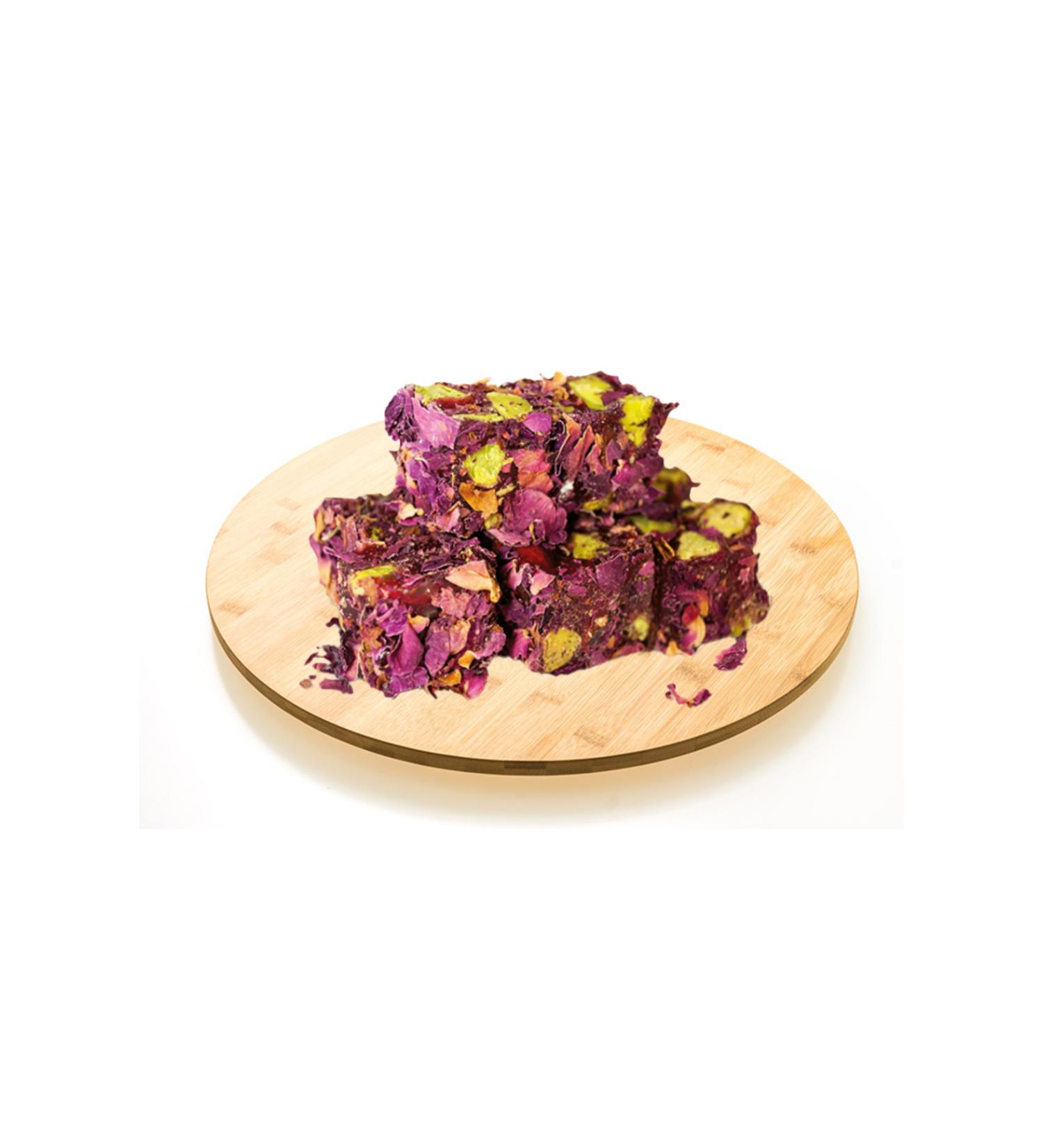PISTACHIOS GARDEN Turkish Delight with Rose Petals and Pistachios 500 Gr