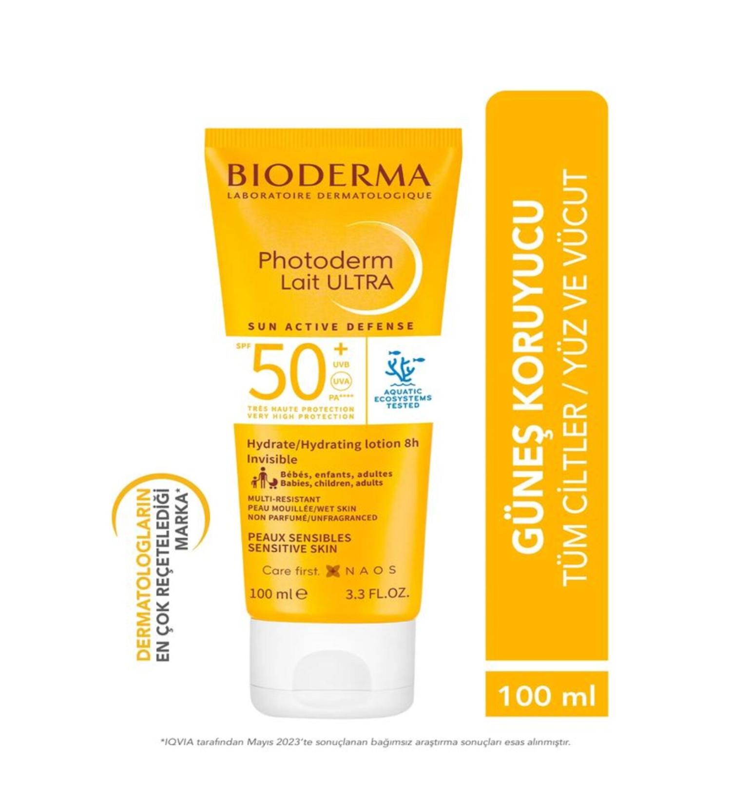 Bioderma Photoderm Lait Ultra Spf50 Milk Form Face Body Sun Cream 100 ml - Buy Online on GoSupps.com