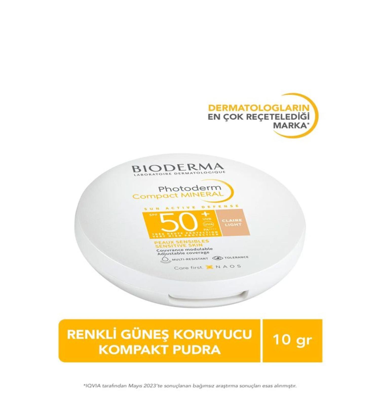 Bioderma Photoderm MINERAL Compact Light SPF50+ concealer and sun protection colored compact powder