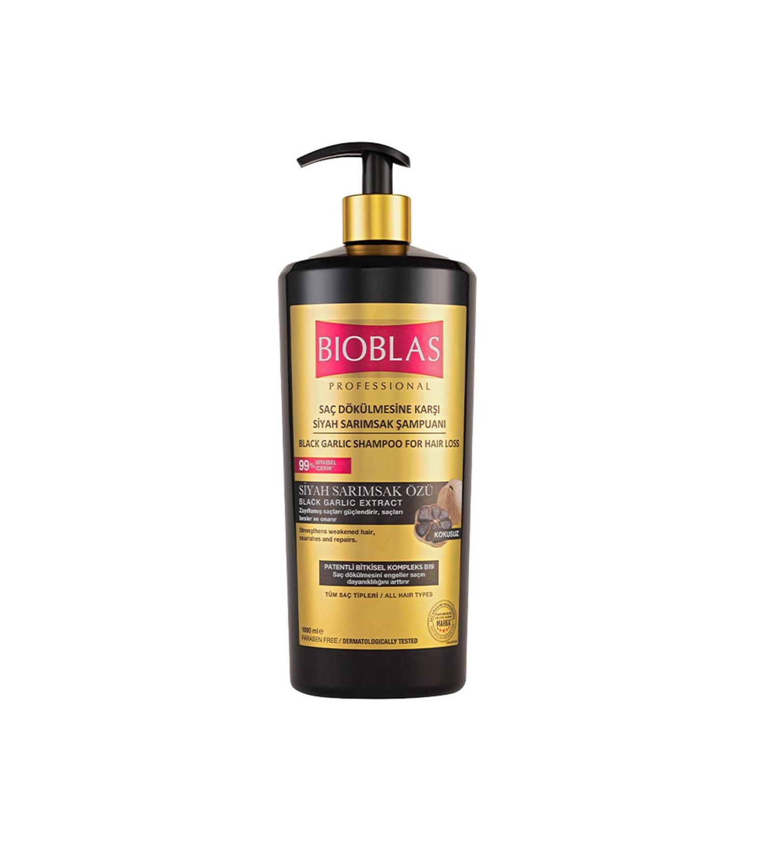 Bioblas Anti Hair Loss Black Garlic Shampoo 1000 Ml