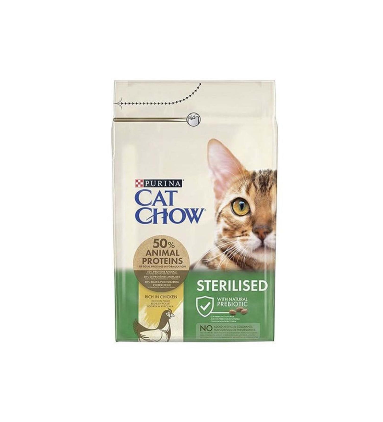 Cat Chow Sterilized Chicken Neutered Cat Food 3 Kg - Buy Online on GoSupps.com
