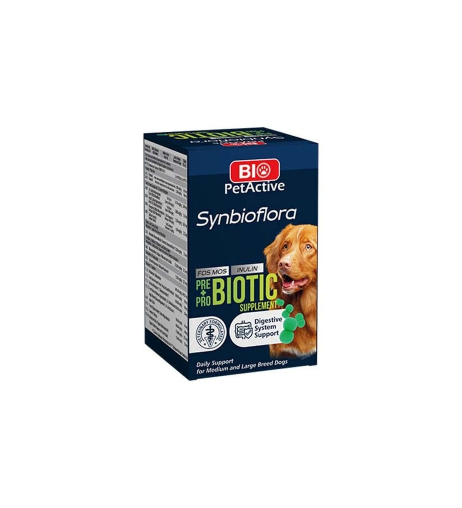 Bio Pet Active Synbioflora Probiotic Supplement Tablet for Large Breed Dogs 72 Gr 60 Pieces