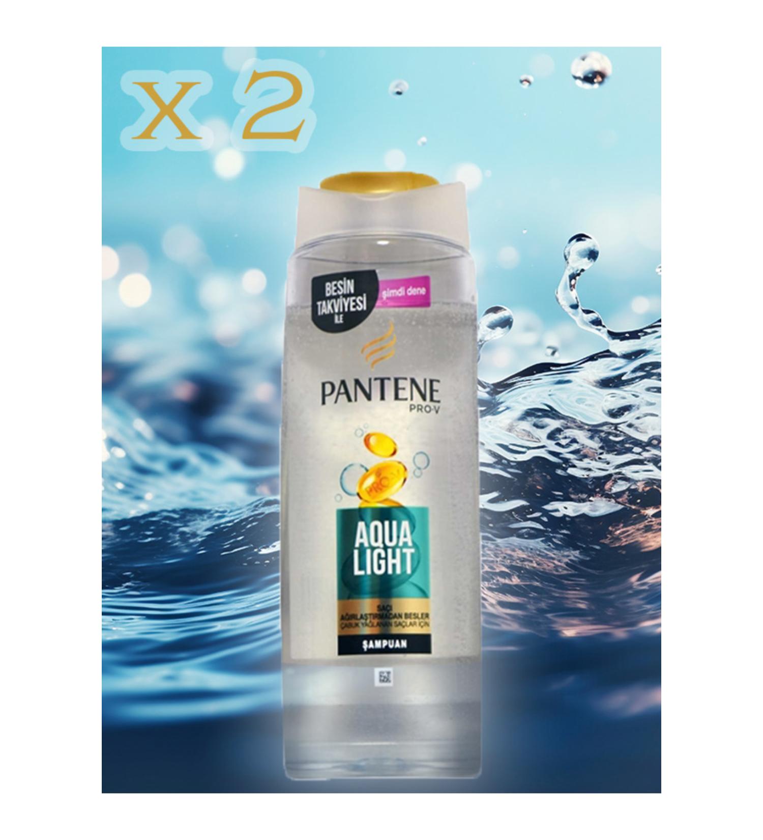 Pantene Pro-v Aqua Light Shampoo 300 ml (2 Pieces) - Buy Online on GoSupps.com