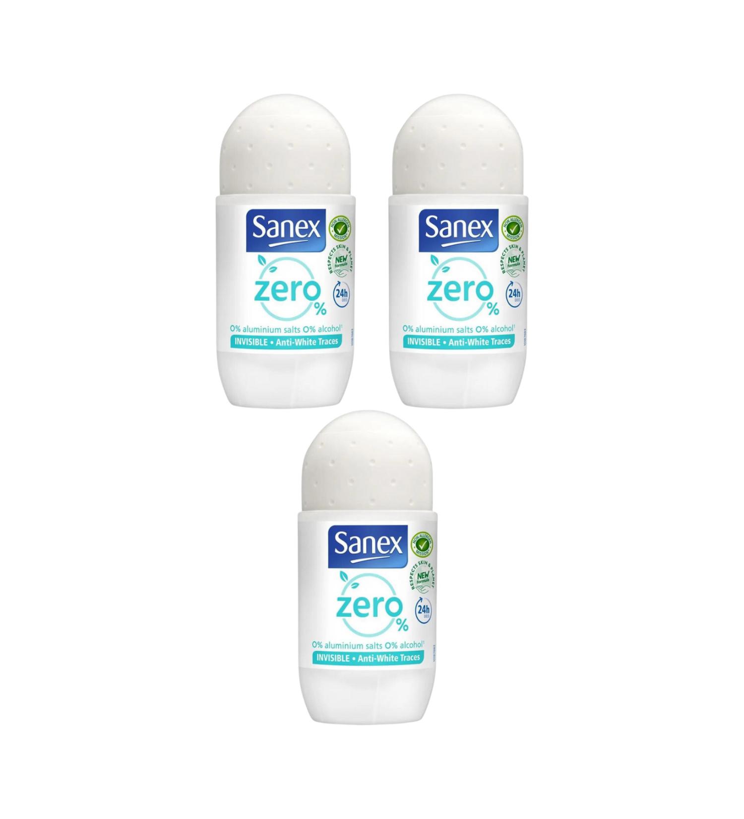 Sanex Zero Extra Control Roll-on 50 Ml (3 Pieces)