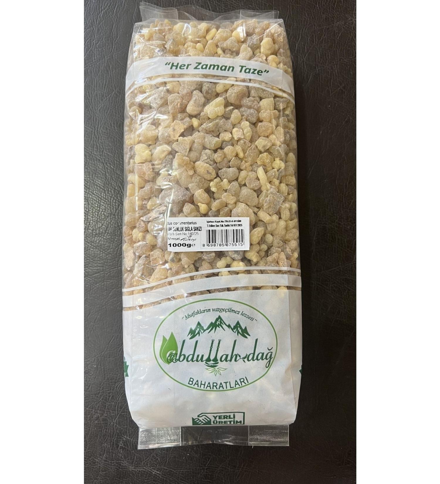 Hac o lu Spice Hatay Local White Daily Frankincense Pohur Gum Gum 1 Kg / 1000 gr