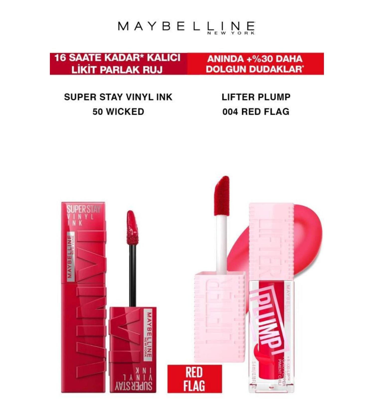 Maybelline New York Maybelline Vinyl Permanent Lipstick-Full and Smooth Lips Plumping Lipstick Set 50-004 - Buy Online on GoSupps.com