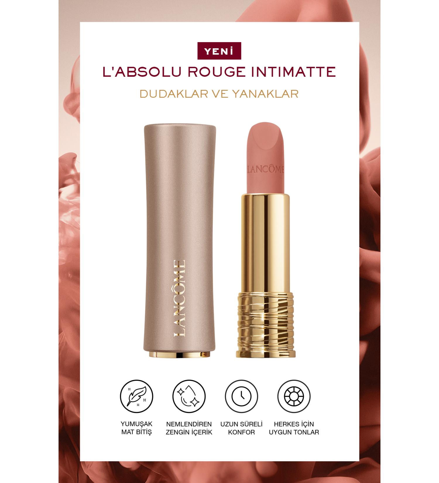 Lancome L'Absolu Rouge Intimatte Ultra Matte Lipstick 215 - First Kiss 3614274132014 - Buy Online on GoSupps.com