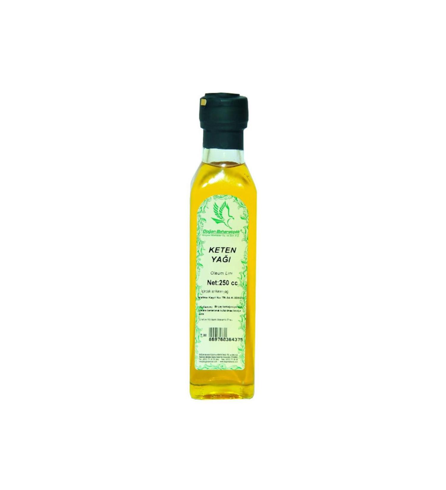Do an Spicery Flax Oil 250 Ml Natural Pure Glass Bottle