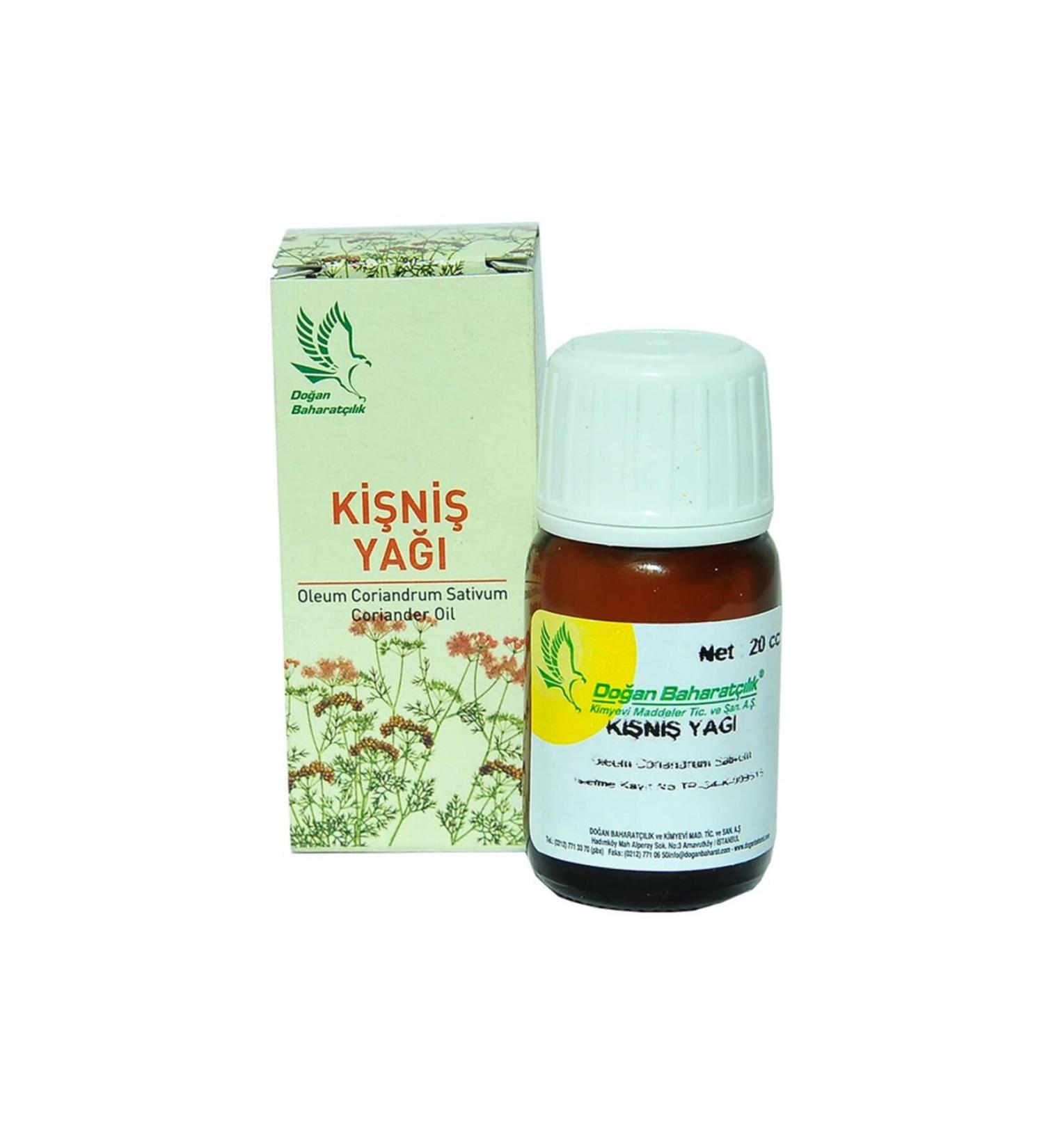 Spice Coriander Oil 20 Ml Additive-Free Natural Pure Glass Bottle