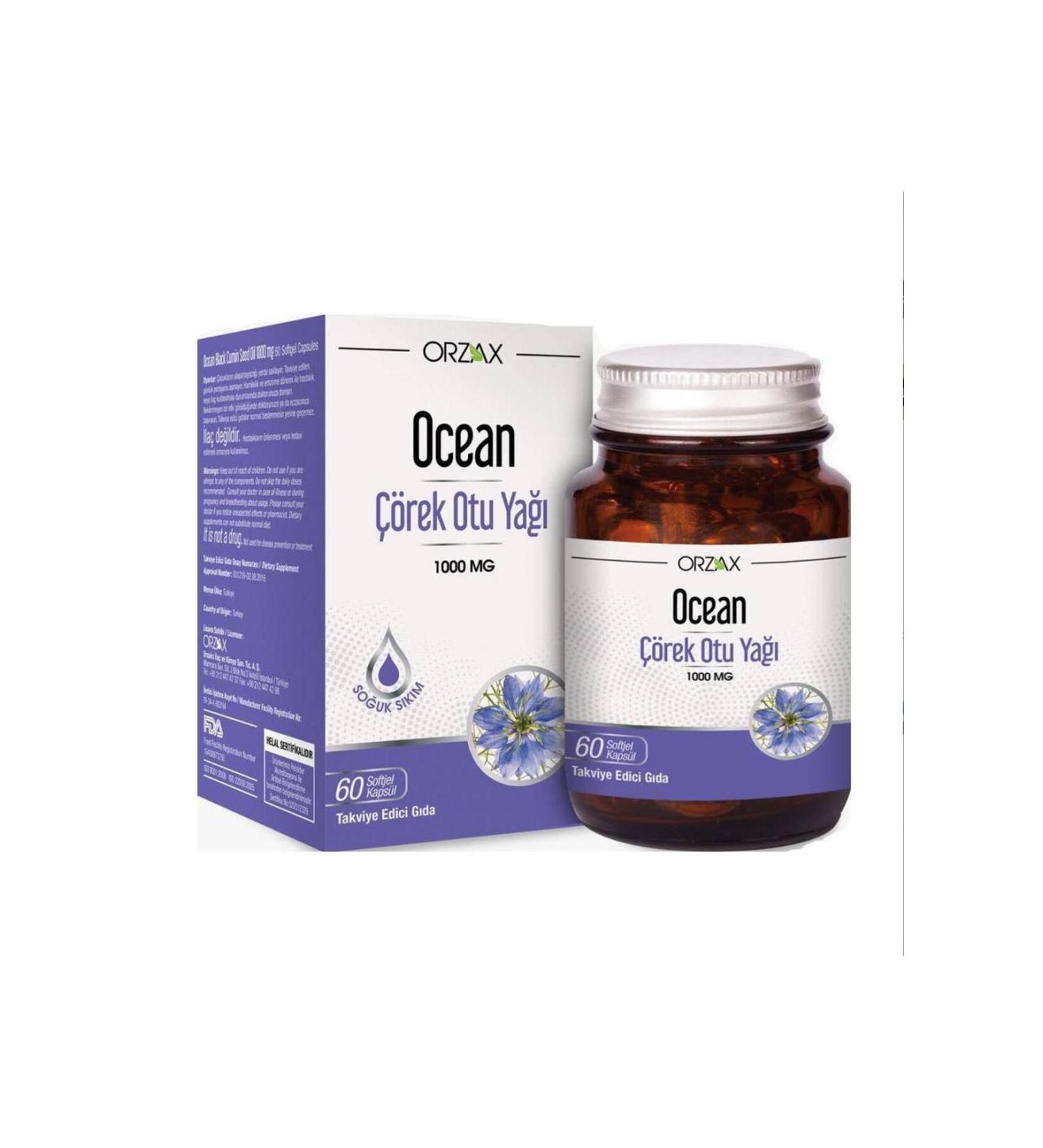 Ocean Orzax Ocean Black Cumin Oil 60 Capsules