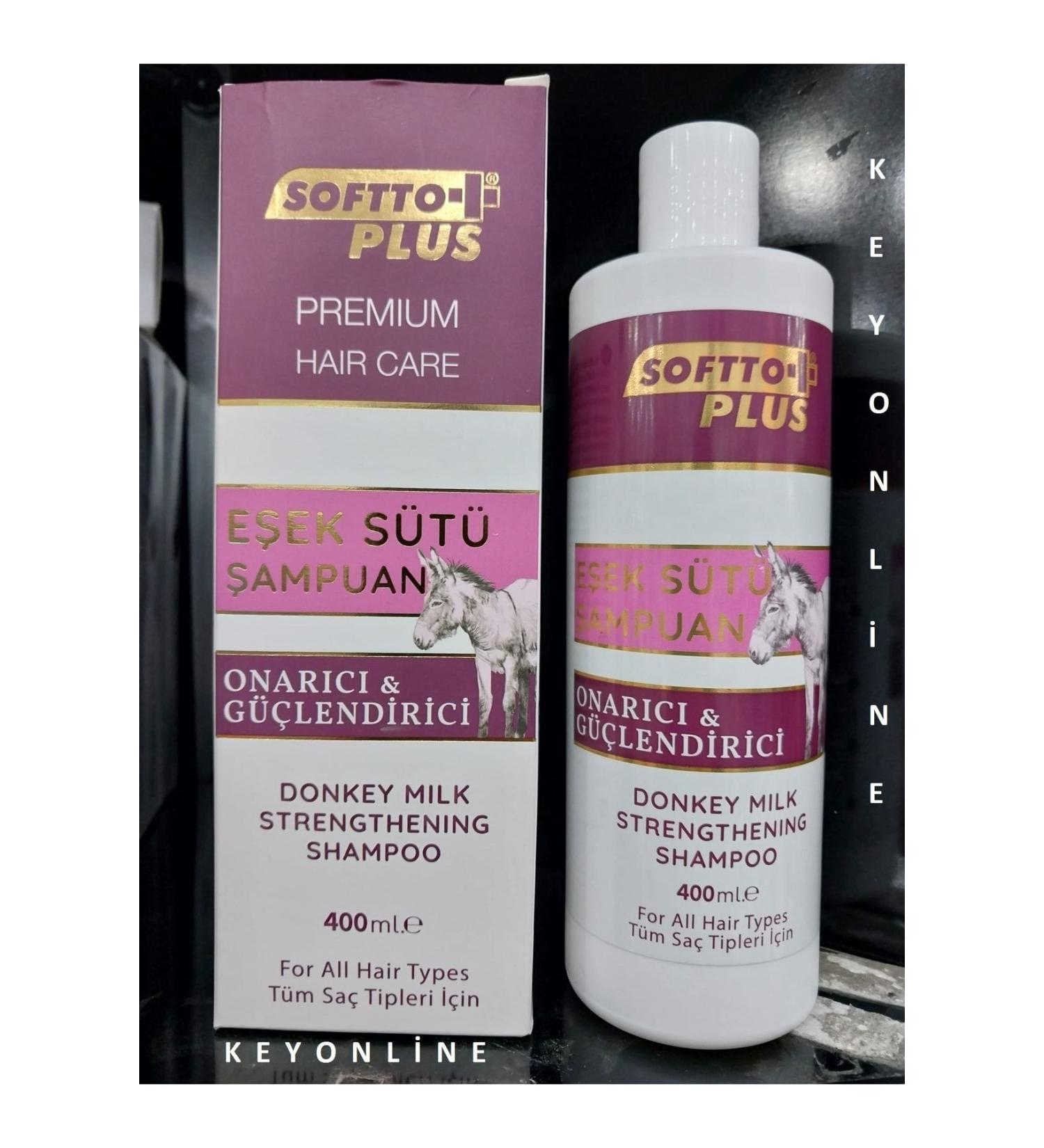 Softto Plus HAIR CARE REPAIRING AND STRENGTHENING DONKEY MILK SHAMPOO 400 ML KEYON887
