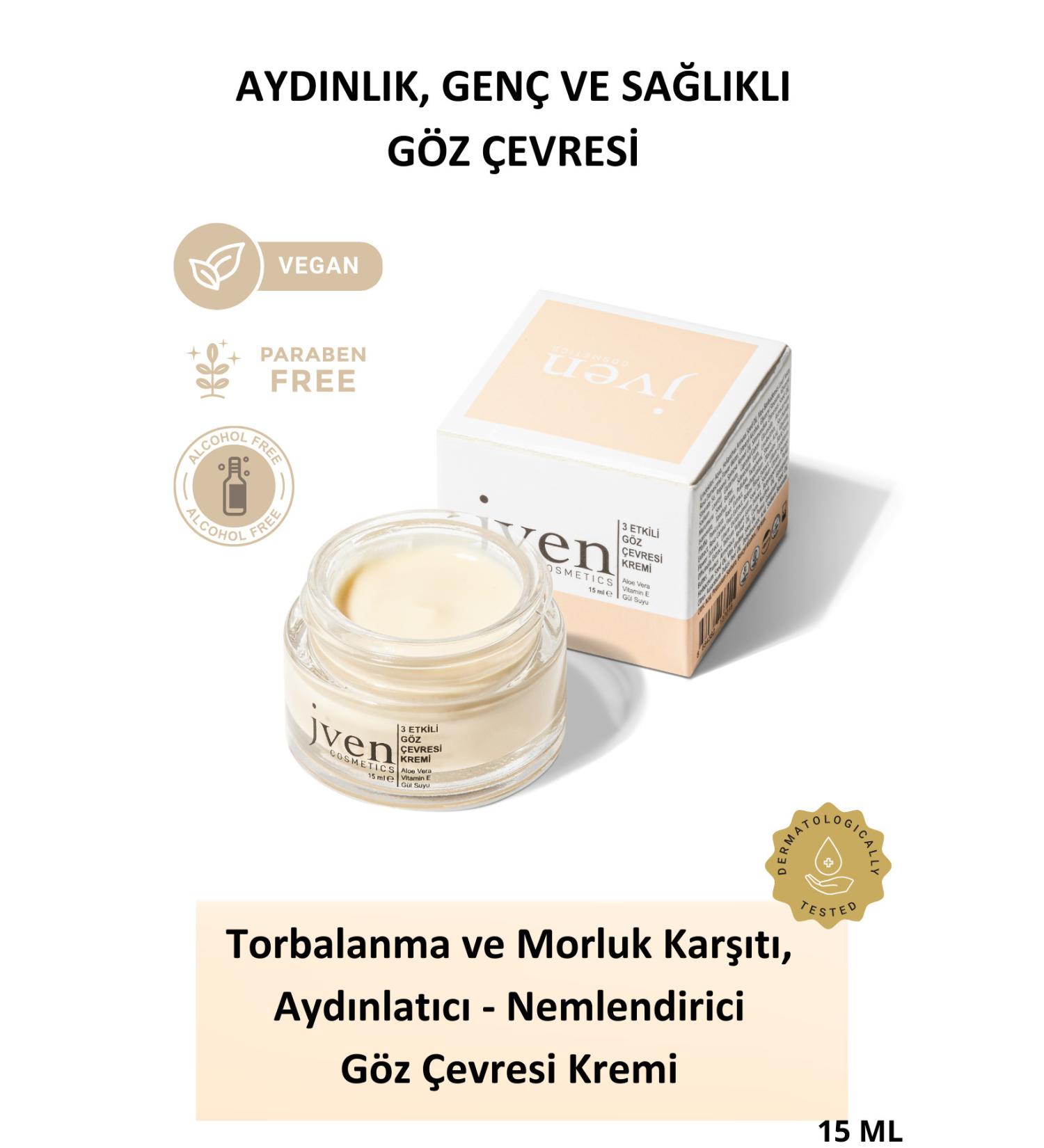 jven cosmetics Anti-Eye Bags Anti-Blemishes and Anti-Fine Lines Natural Moisturizing Eye Cream - Buy Online on GoSupps.com