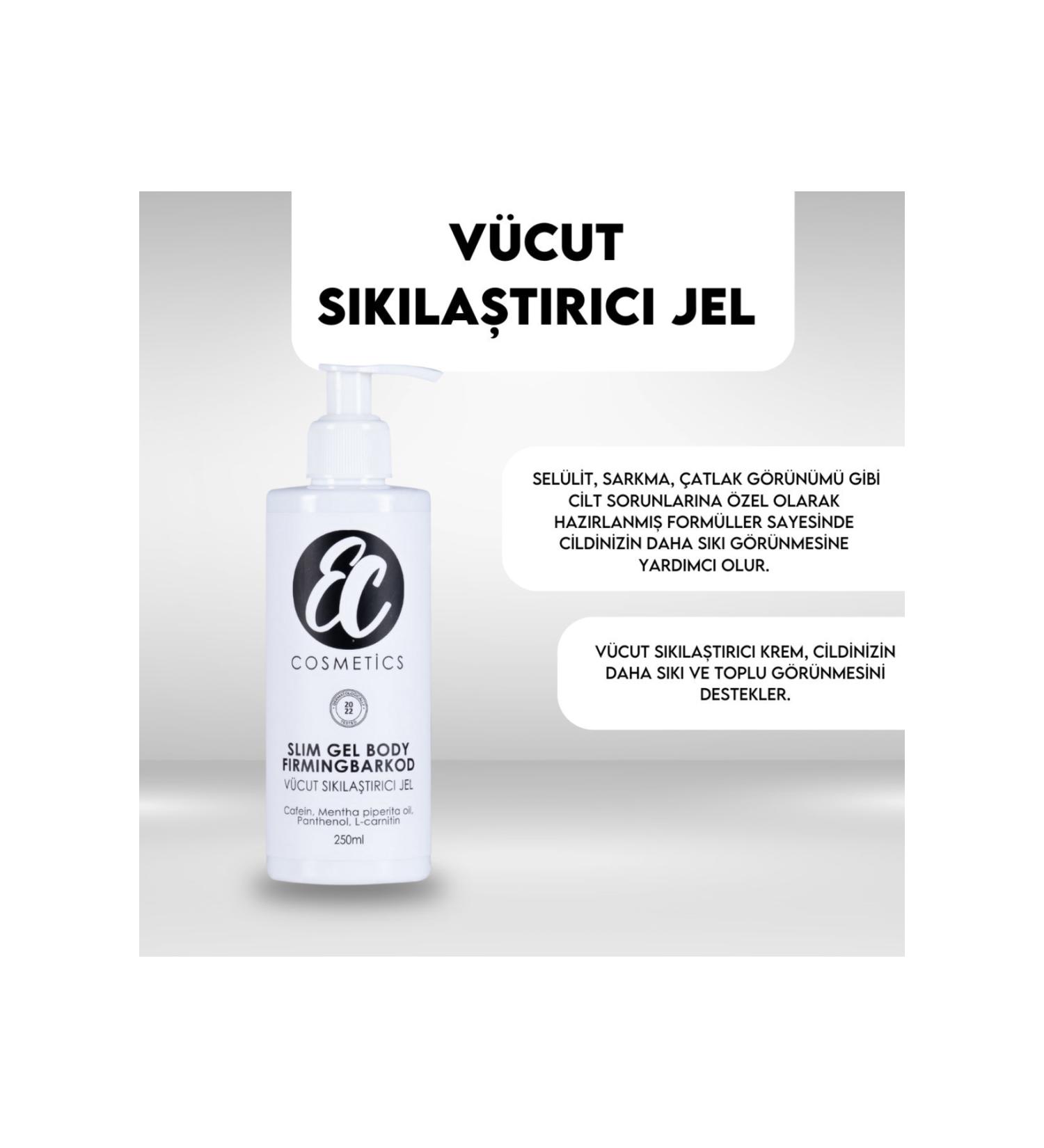 EC Cosmetics Anti-Cellulite Firming Body Cream | Regional Slimming | Stretch Mark Cream Gel 250 ml