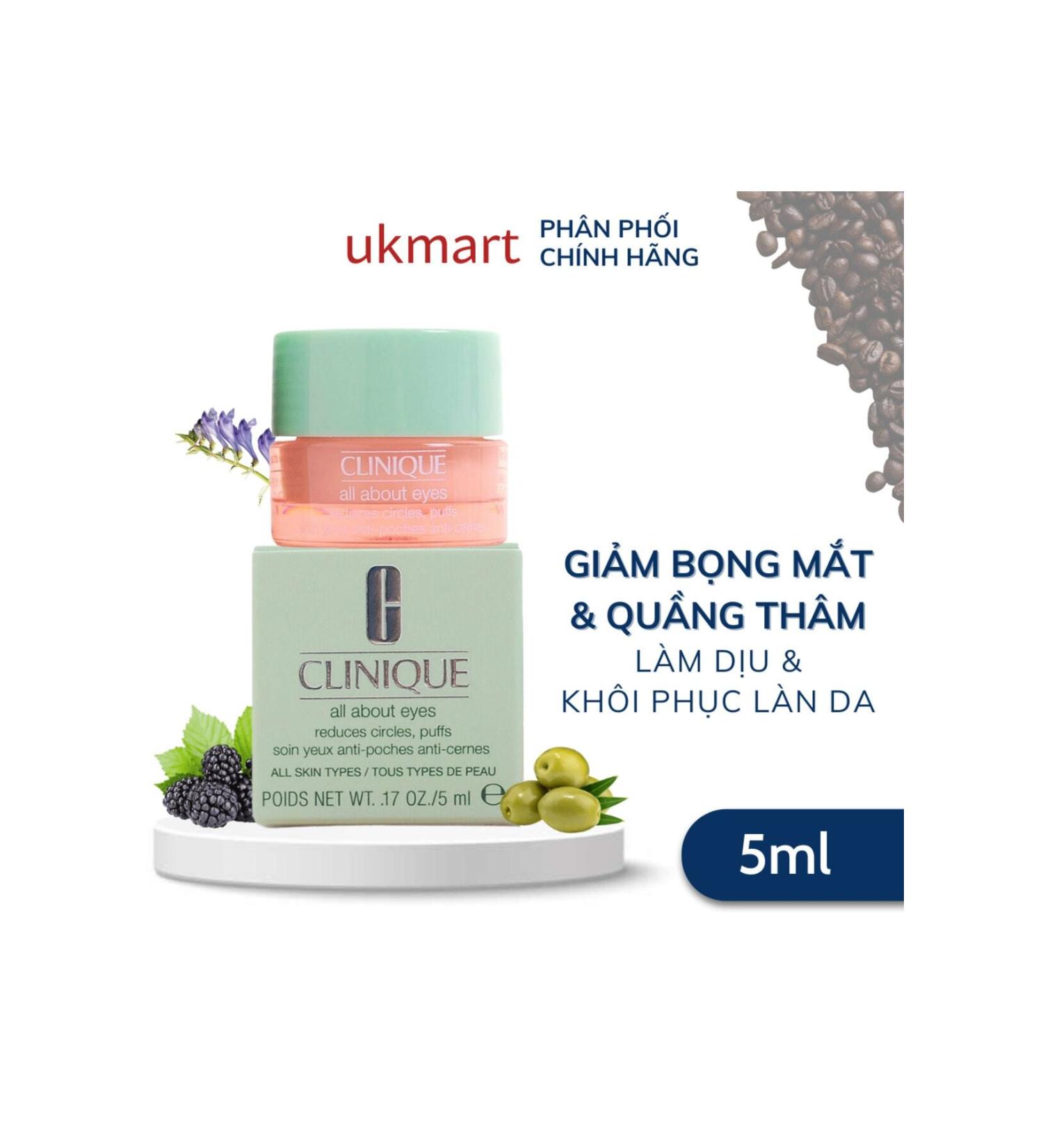 Clinique All About Eyes Eye Care Cream 5 ml. travel size. - Buy Online on GoSupps.com