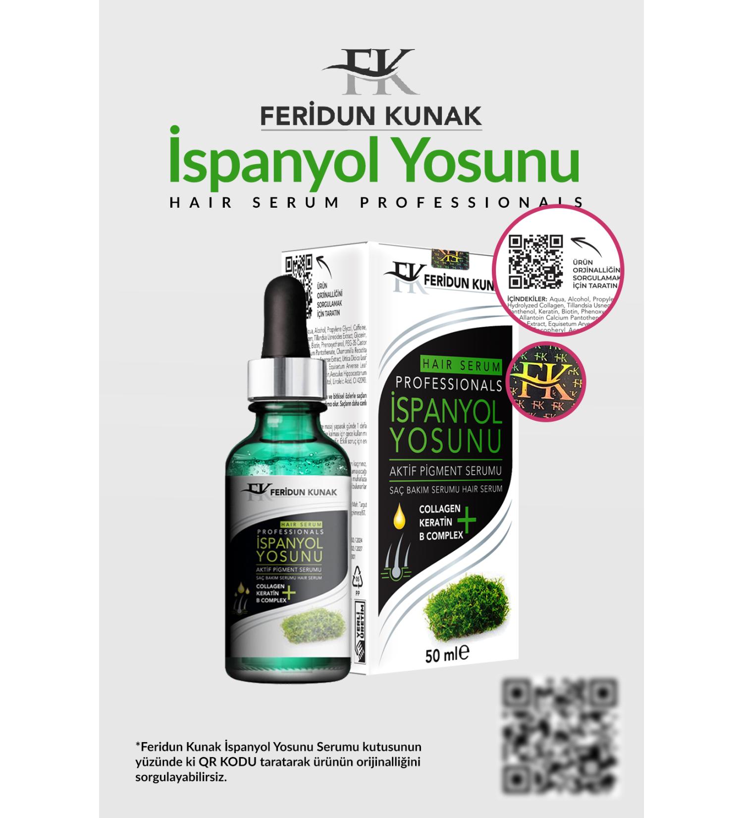 Feridun Kunak Spanish Moss Hair Care Serum 50 ml - Buy Online on GoSupps.com