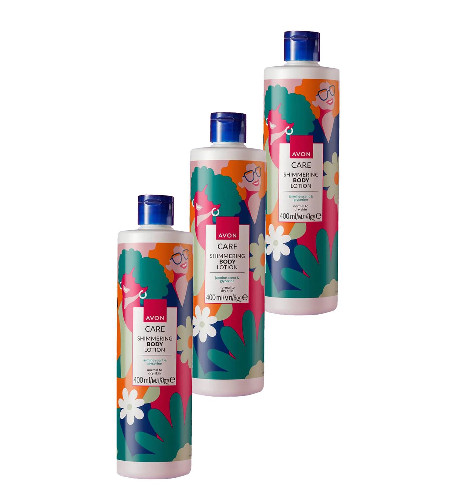 Avon Care Shimmering Jasmine Scented Body Lotion with Glycerin 400 Ml. Set of Three - Buy Online on GoSupps.com