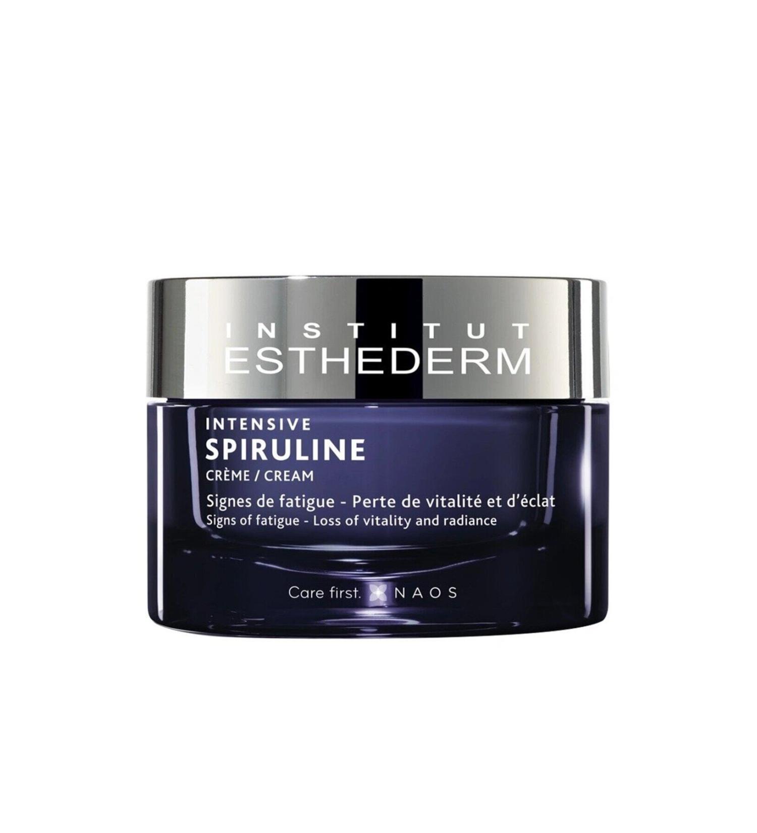 INSTITUT ESTHEDERM FACIAL CREAM SPIRULINA CONTENT LOSS OF VITALITY SKIN RENEWAL-FAT GUE PROBLEMS 50 ML GKHAIR359