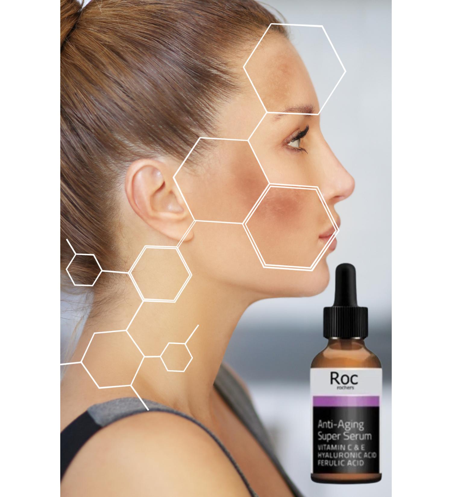 roc rochers Super Serum Complex Brightening & Spots & Pore & Damaged Skin & Concentrate - Buy Online on GoSupps.com