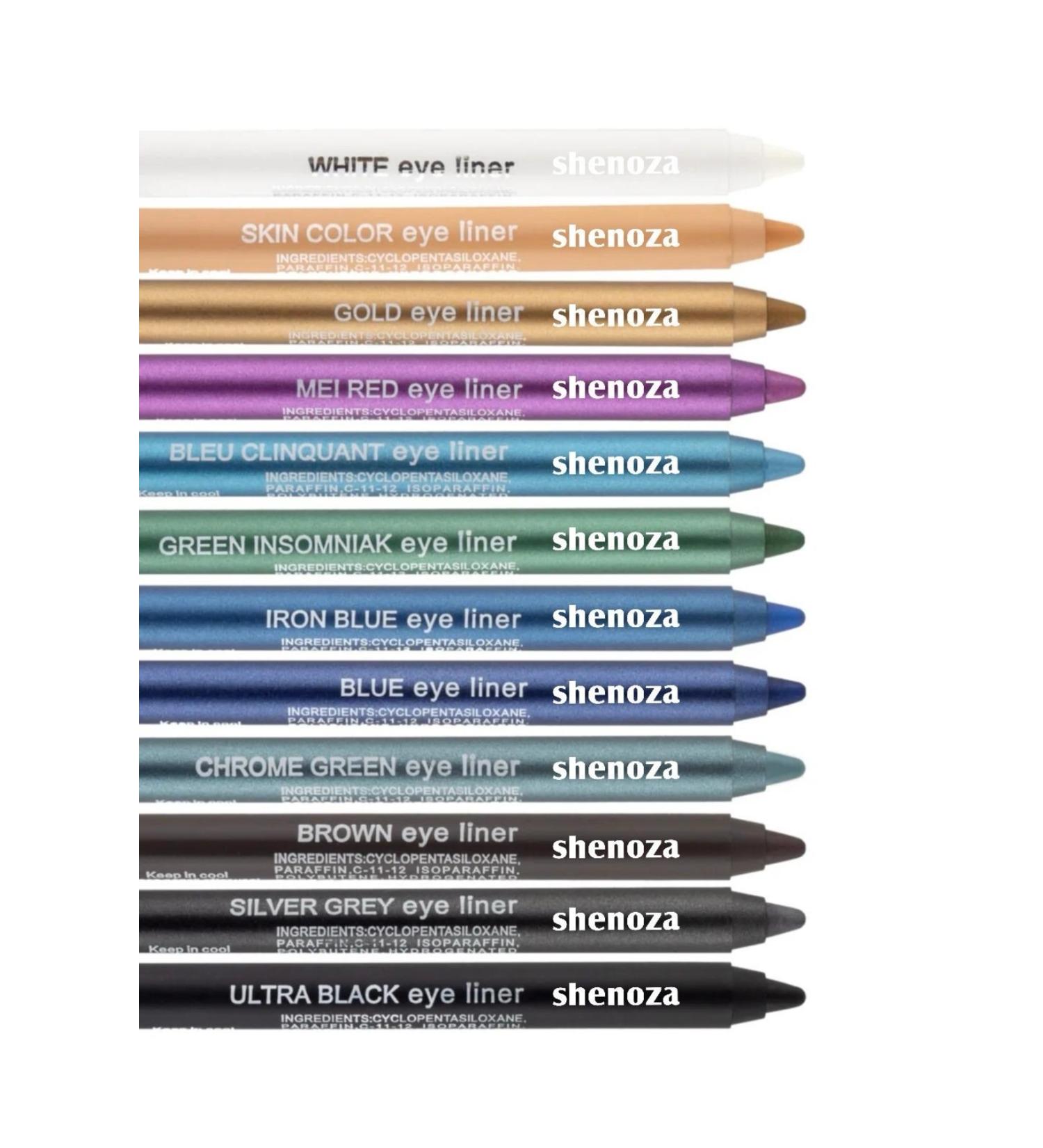 Shenoza Ultra Oily Colour Eyeliner Set of 12