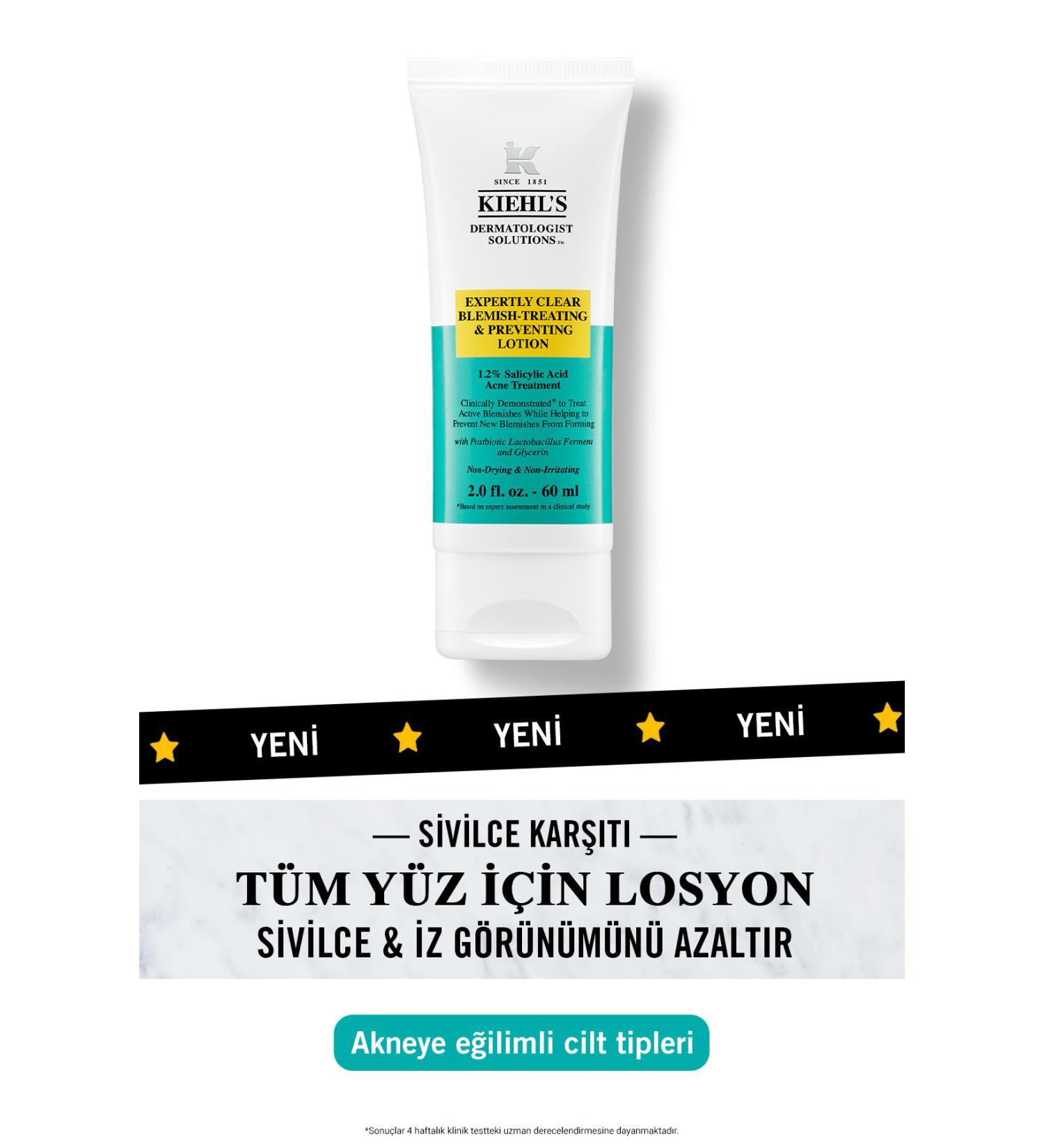 Kiehl's EXPERTLY CLEAR BLEMISH-TREATING & PREVENTING LOTION - ANTI-ACNE LOTION 60 ML KEYON861