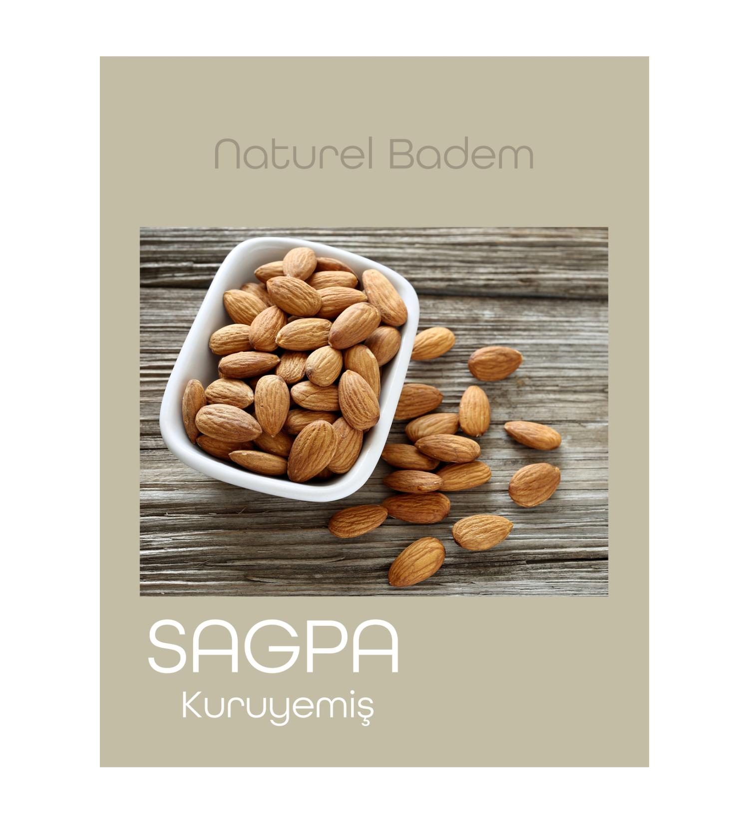 SAGPA NUTS Natural Raw Almond 500 G