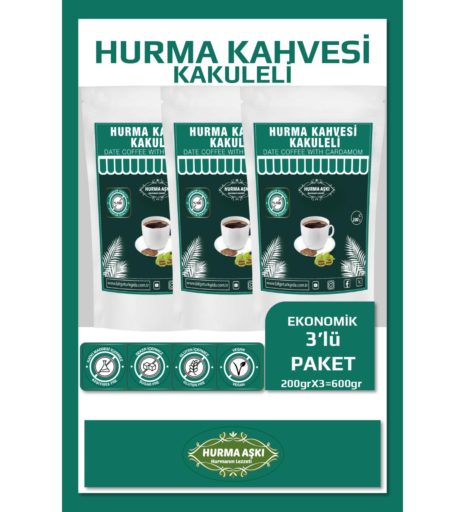 Date Love Date Coffee with Cardamom 200GrX3 600Gr