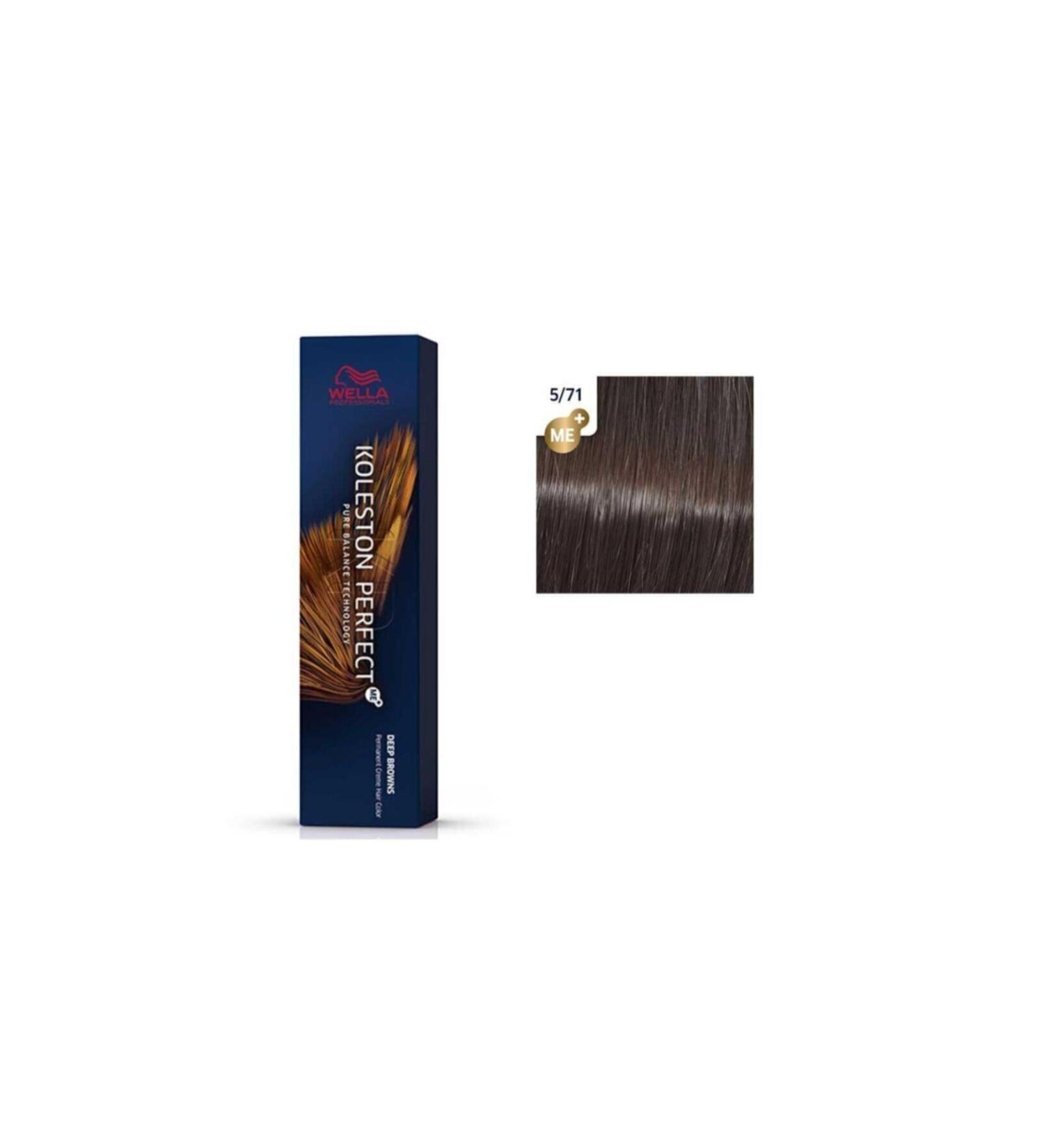 wella Professionals KOLESTON PERFECT ME+ 5/71 PERFECT HAIR DEEP BROWNS PERMANENT HAIR DYE 60 ML GKHAIR295