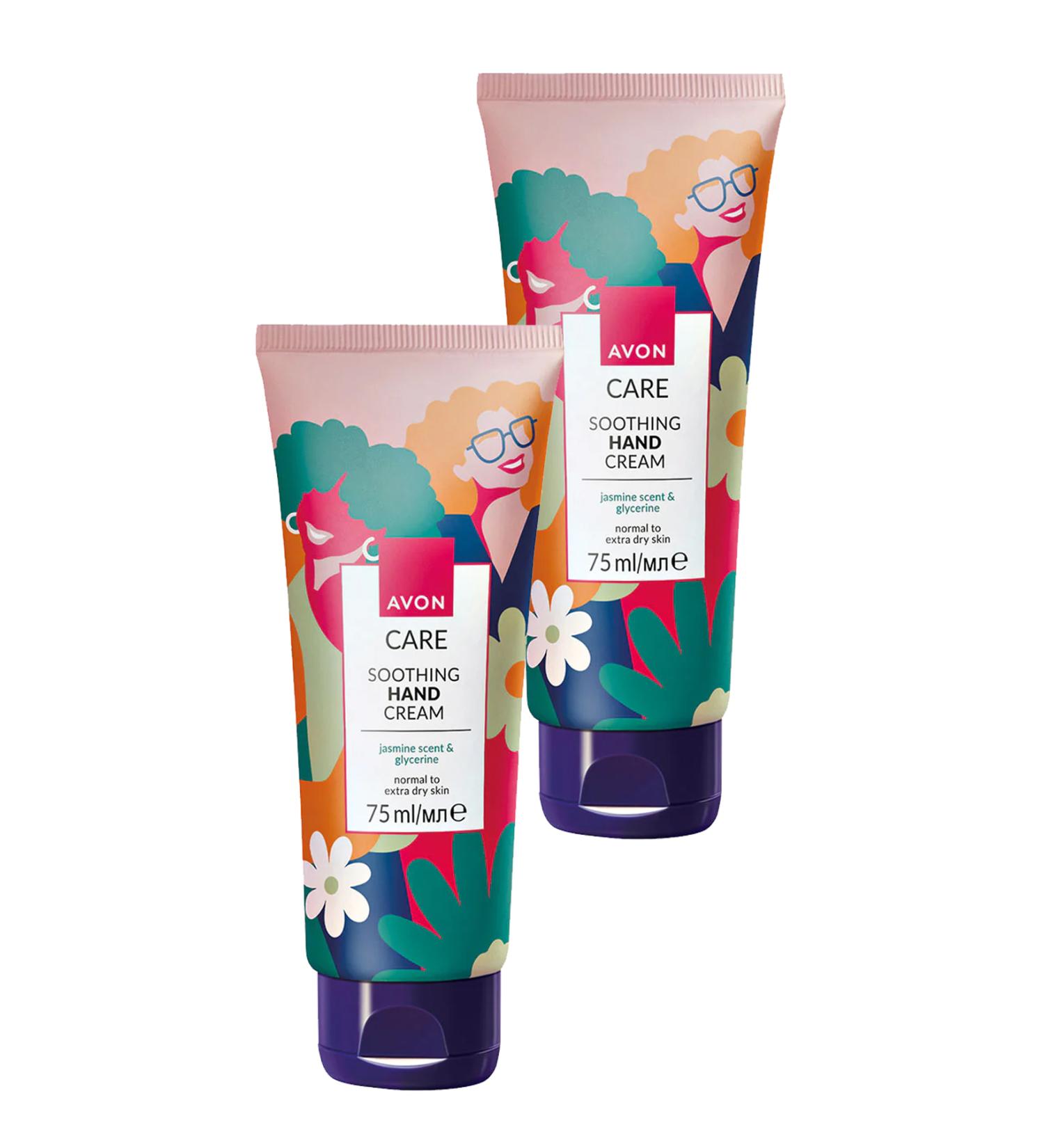 Avon Care Shimmering Jasmine Scented Hand Cream with Glycerin 75 Ml. Set of Two - Buy Online on GoSupps.com