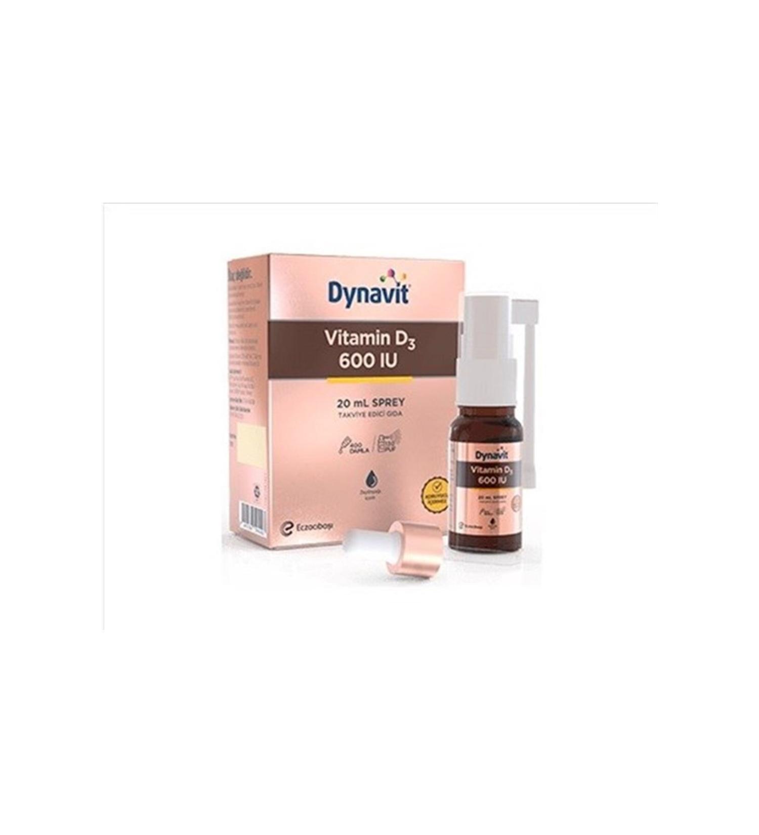 Dynavit Vitamin D3 600iu Spray 20ml