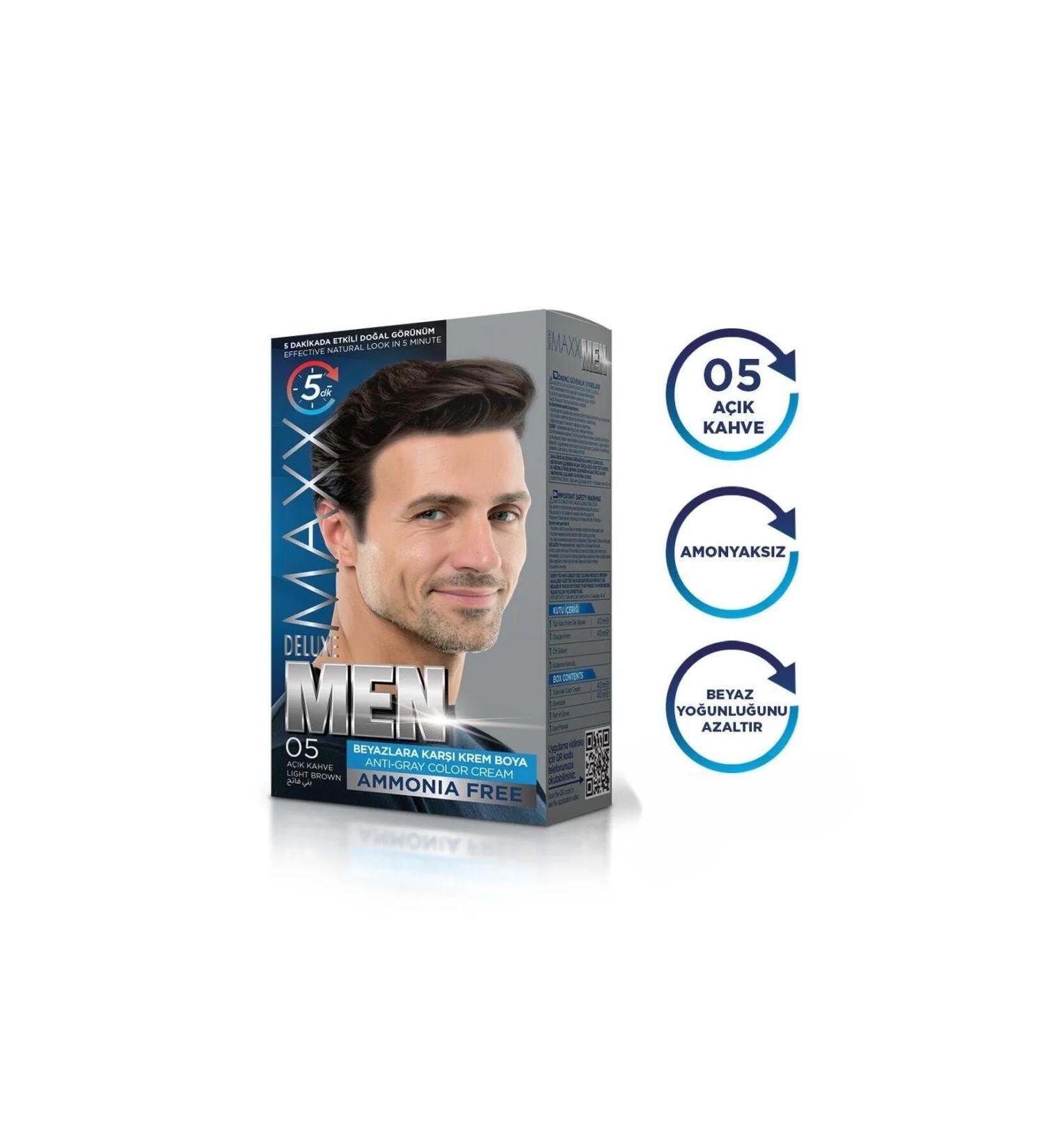 MAXX DELUXE PERFECT MEN PERMANENT HAIR DYE (AMMONIA-FREE) - Buy Online on GoSupps.com