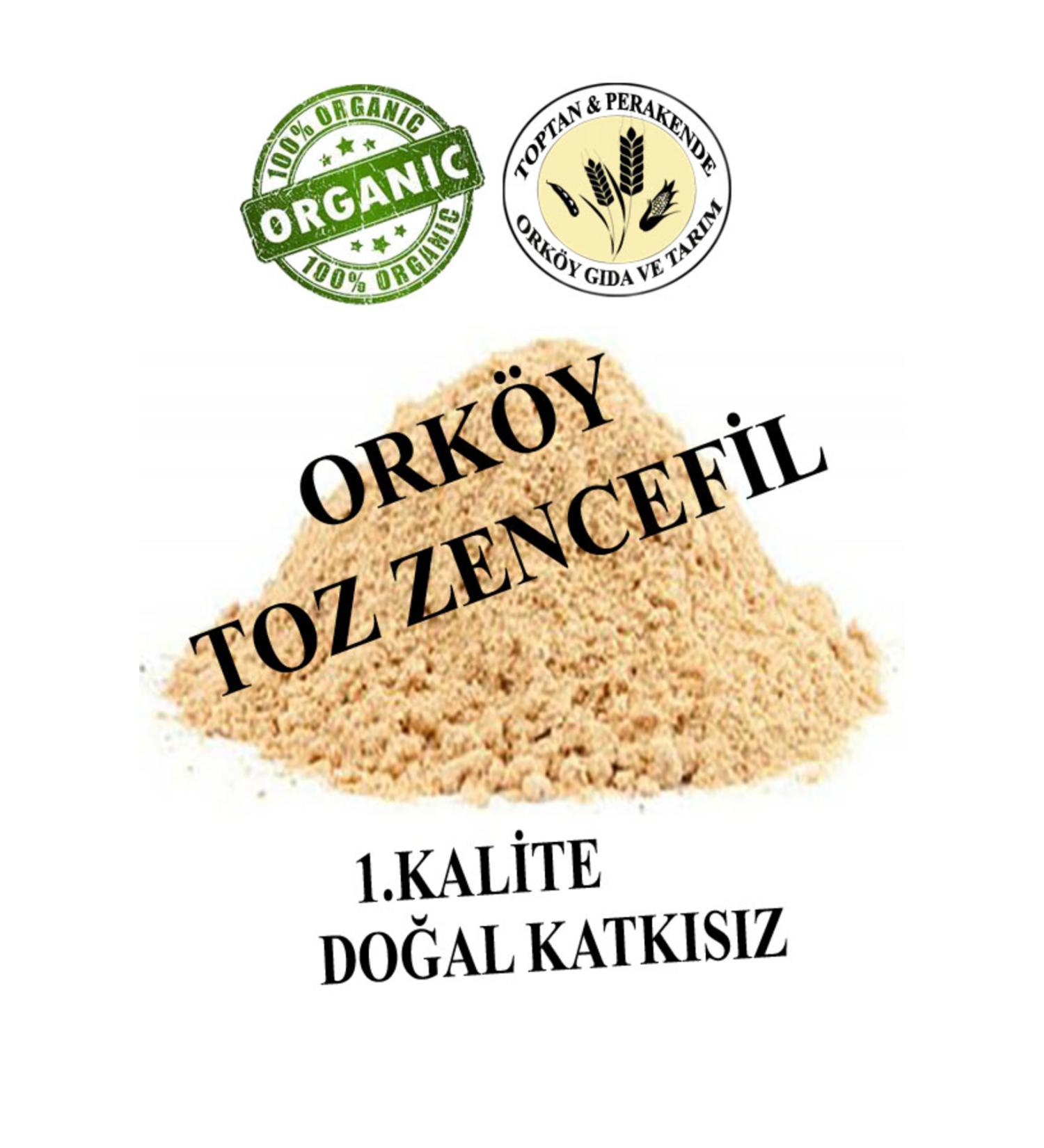 Orkoy Additive-Free Natural Ginger Powder 1 Kg