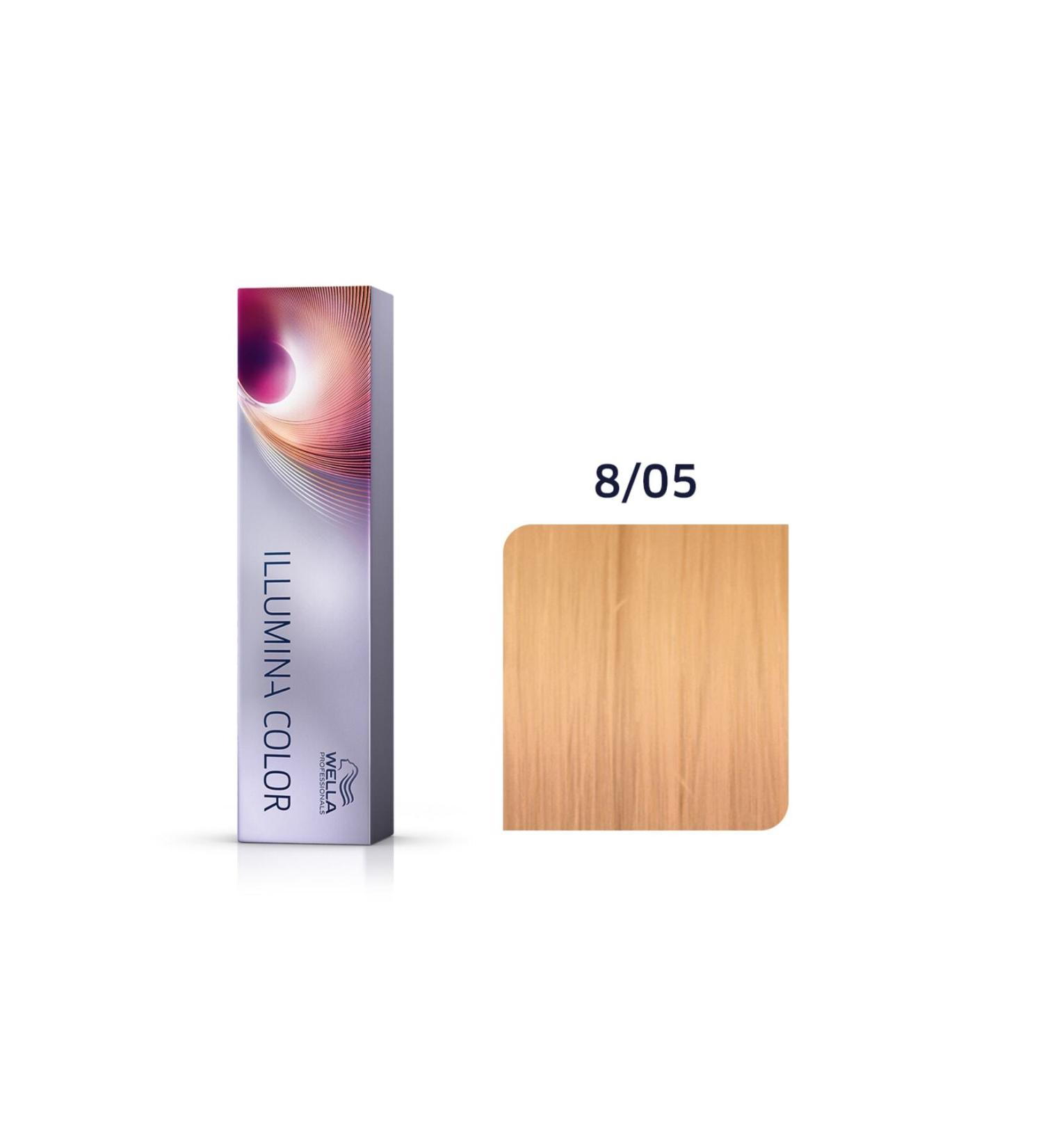 wella Professionals ILLUMINA COLOR 8/05 PERFECT HAIR PERMANENT HAIR DYE 60 ML GKHAIR269