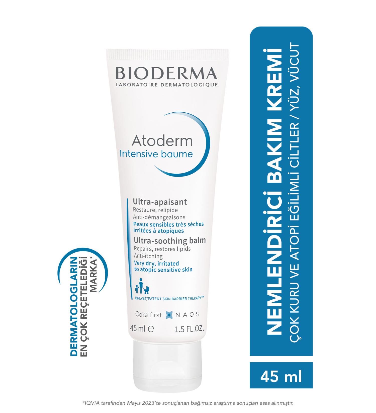 Bioderma SKIN RENEWAL TRAVEL-LONG MOISTURIZING CREAM FOR ATOPIA-PROOF SKIN 45 ML GKHAIR360