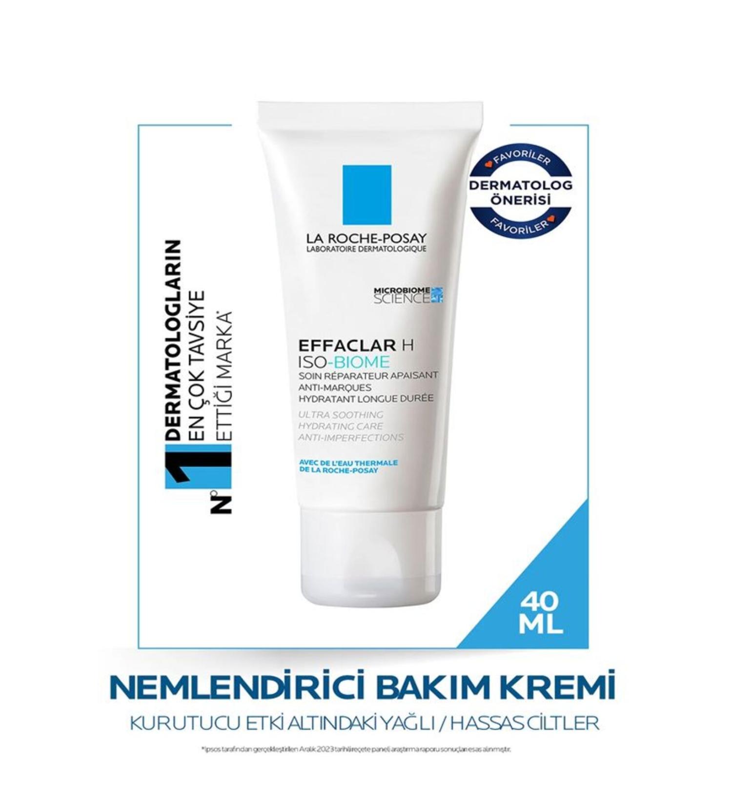 La Roche Posay Effaclar H Iso Biome Drying Care For Acne Prone Skin - 40ml