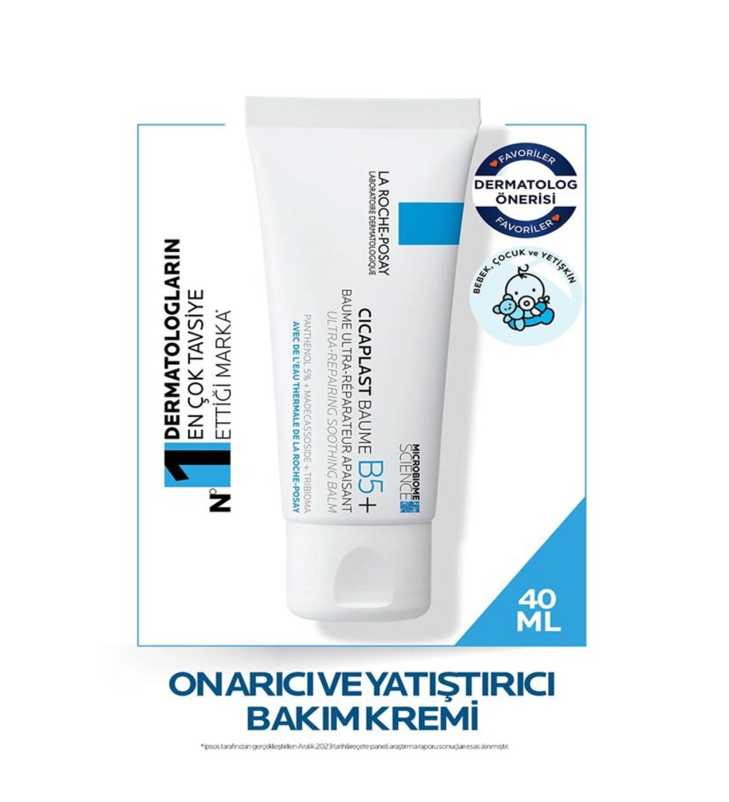 La Roche Posay CICAPLAST BAUME B5+ REPAIR AND SOOTHING CARE CREAM-40 ML - Buy Online on GoSupps.com