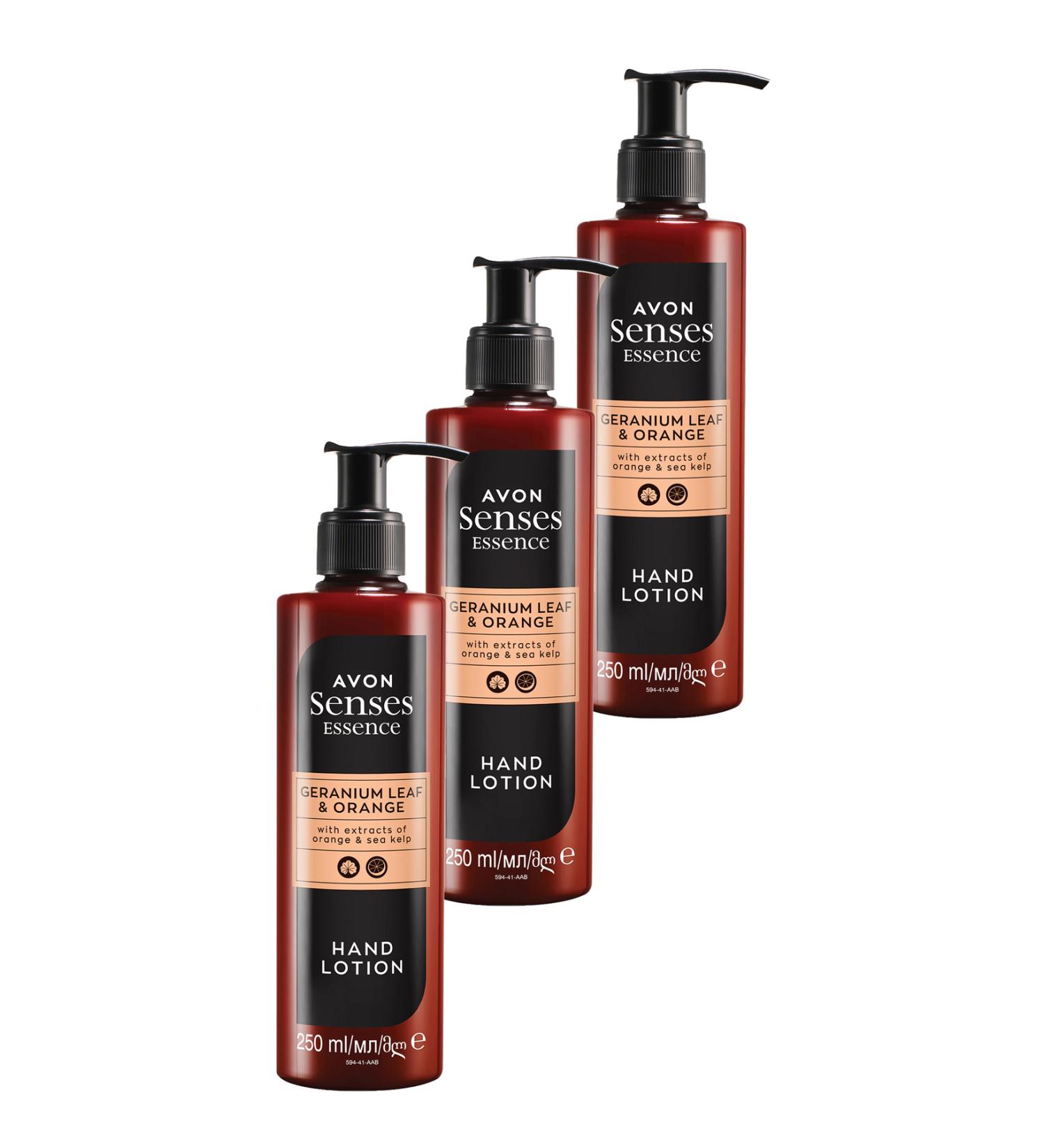 Avon Senses Essence Geranium Leaf and Partakal Scented Hand Cream 250 Ml. Set of Three - Buy Online on GoSupps.com