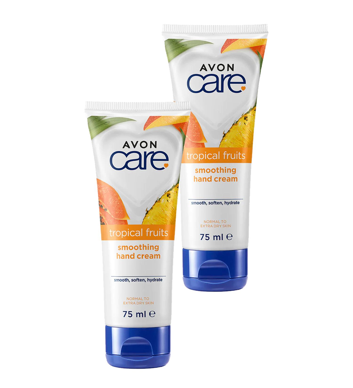 Avon Care Tropical Fruits Pineapple Mango and Papaya Hand Cream 75 Ml. Duo Set - Buy Online on GoSupps.com