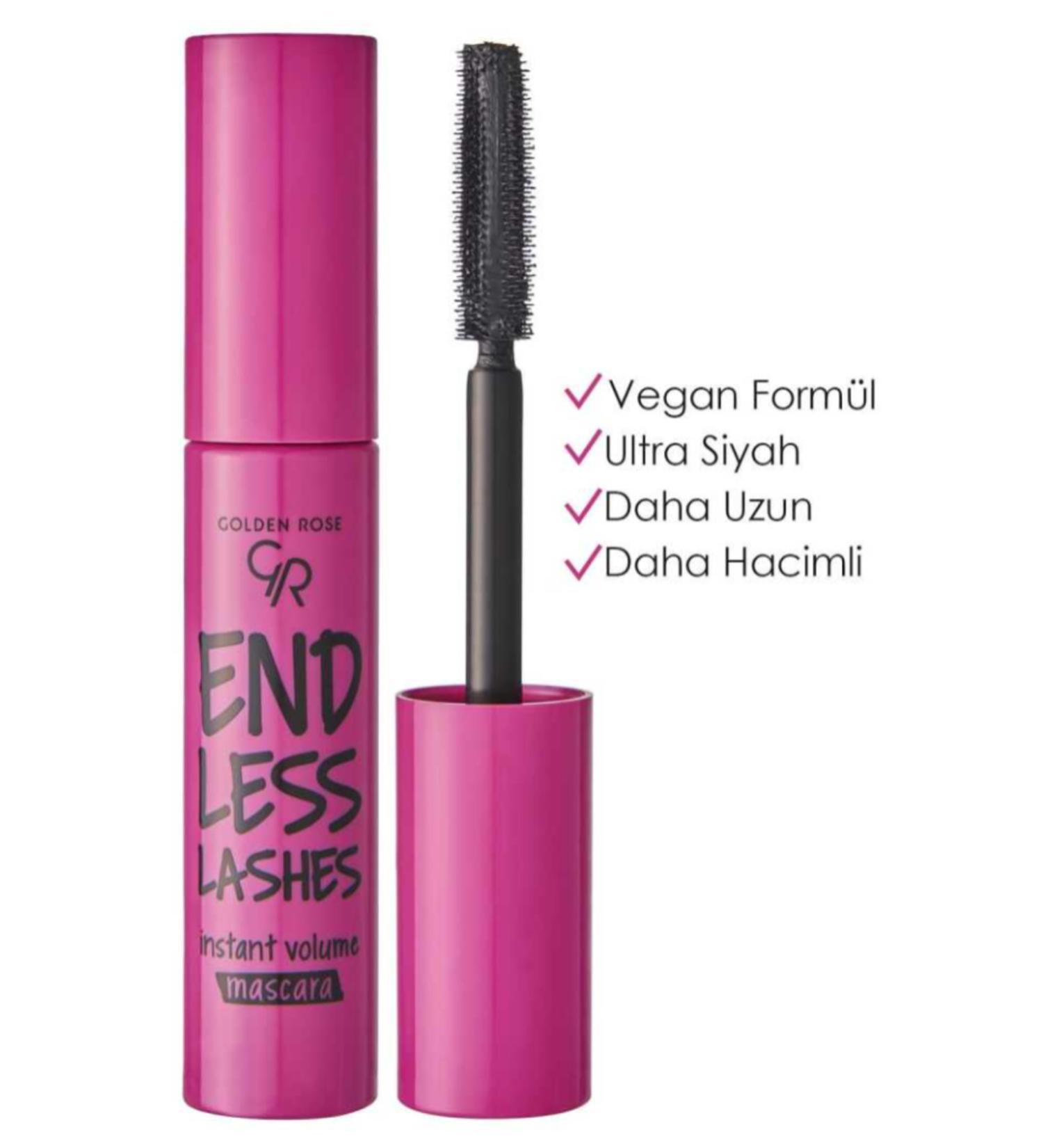 Golden Rose Endless Lashes Mascara - Black - Curling Mascara-MFREYON00389