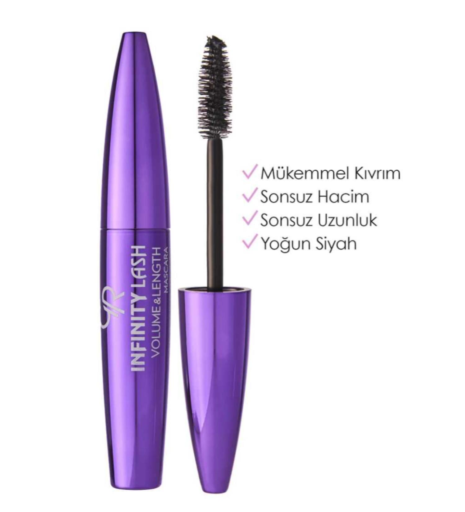 Golden Rose infinity Lash Volume&Length Mascara - Black - Curling Mascara-MFREYON00399