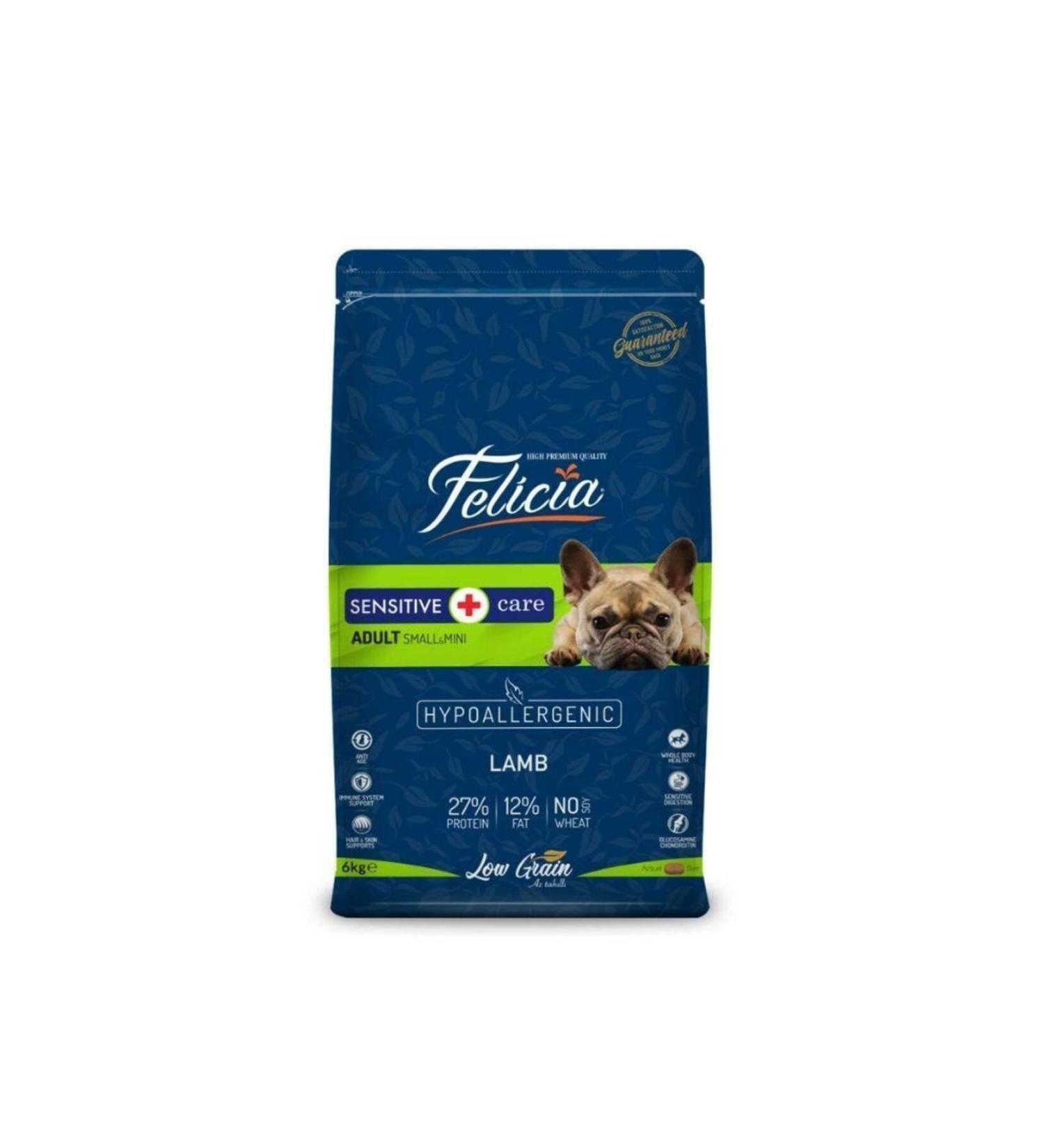 Felicia Low Grain Hypoallergenic 3kg Felicia Small Mini Adult Lamb Adult Dog Food