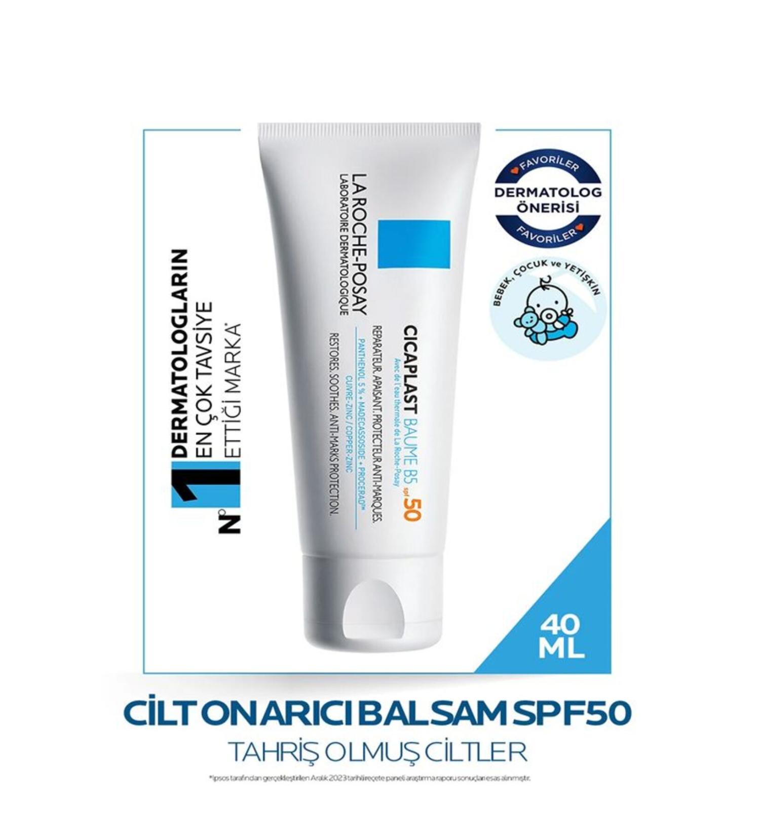 La Roche Posay CICAPLAST BAUME B5 SPF50 REPAIR AND SOOTHING CARE CREAM-40 ML - Buy Online on GoSupps.com