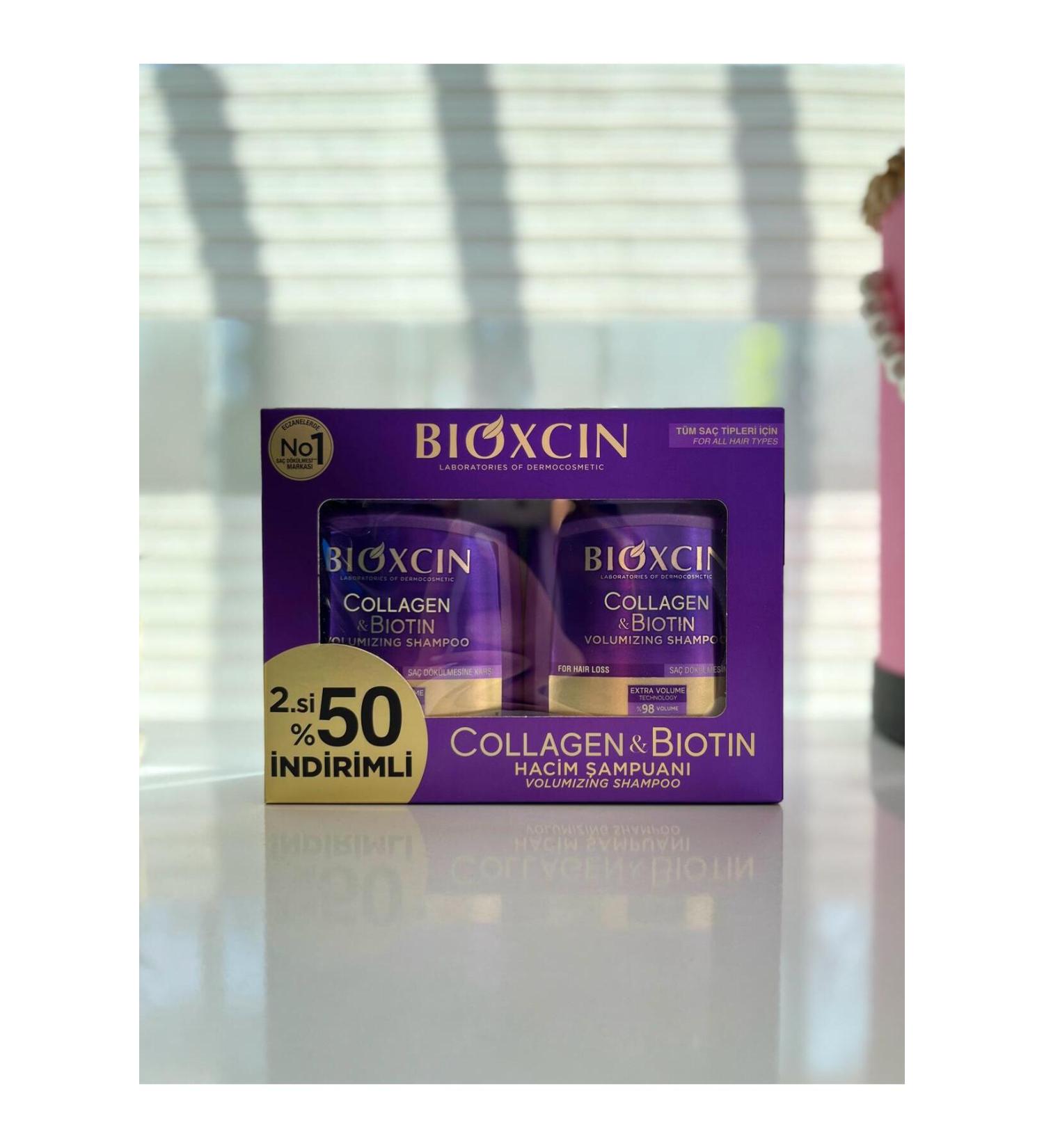 Bioxcin Collagen & Biotin 2-Piece Volume Shampoo - Buy Online on GoSupps.com