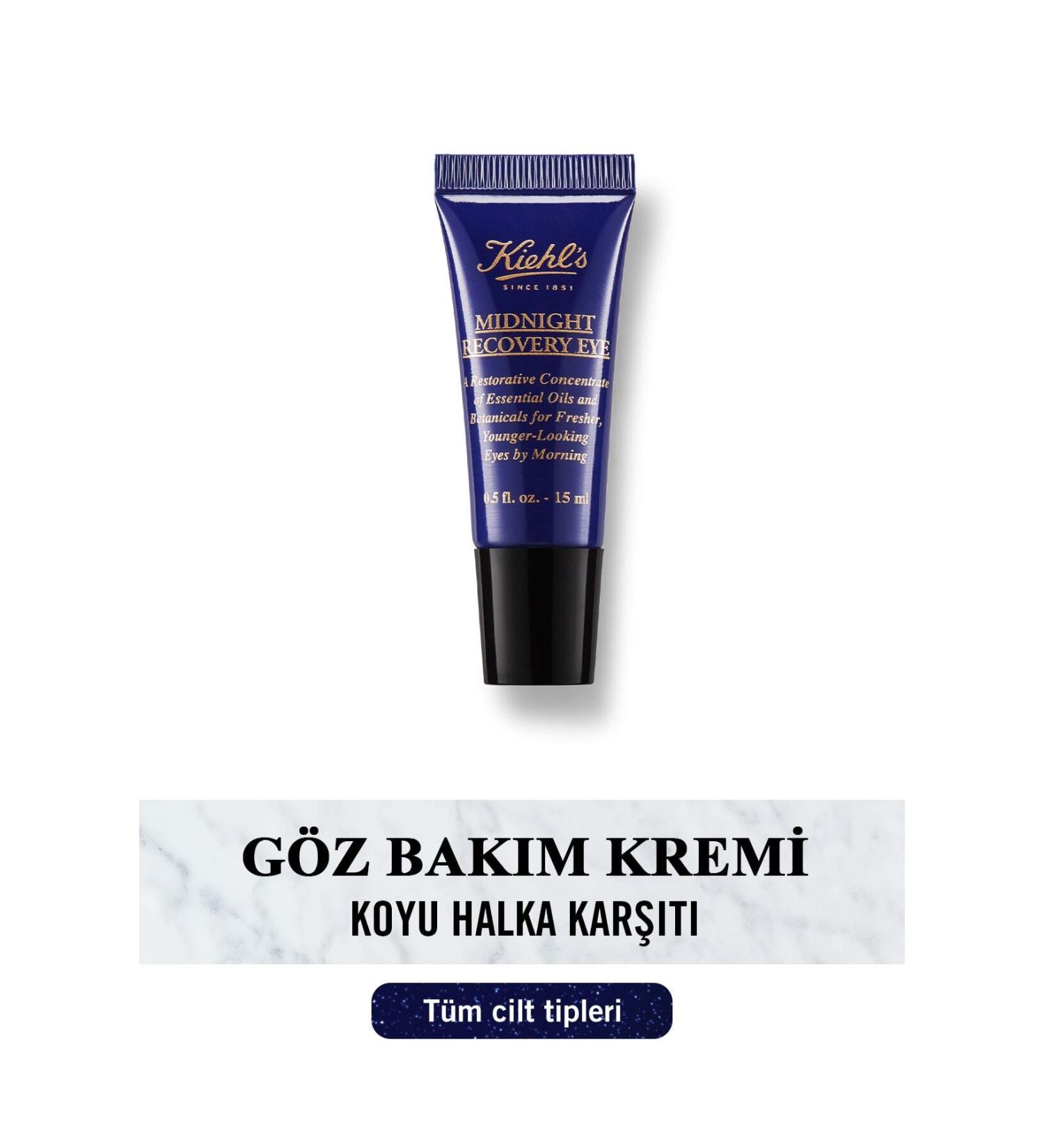 Kiehl's MIDNIGHT RECOVERY ANT -FAT GUE AND DARK CIRCLE NIGHT EYE CREAM 15 ML KEYON1018 - Buy Online on GoSupps.com